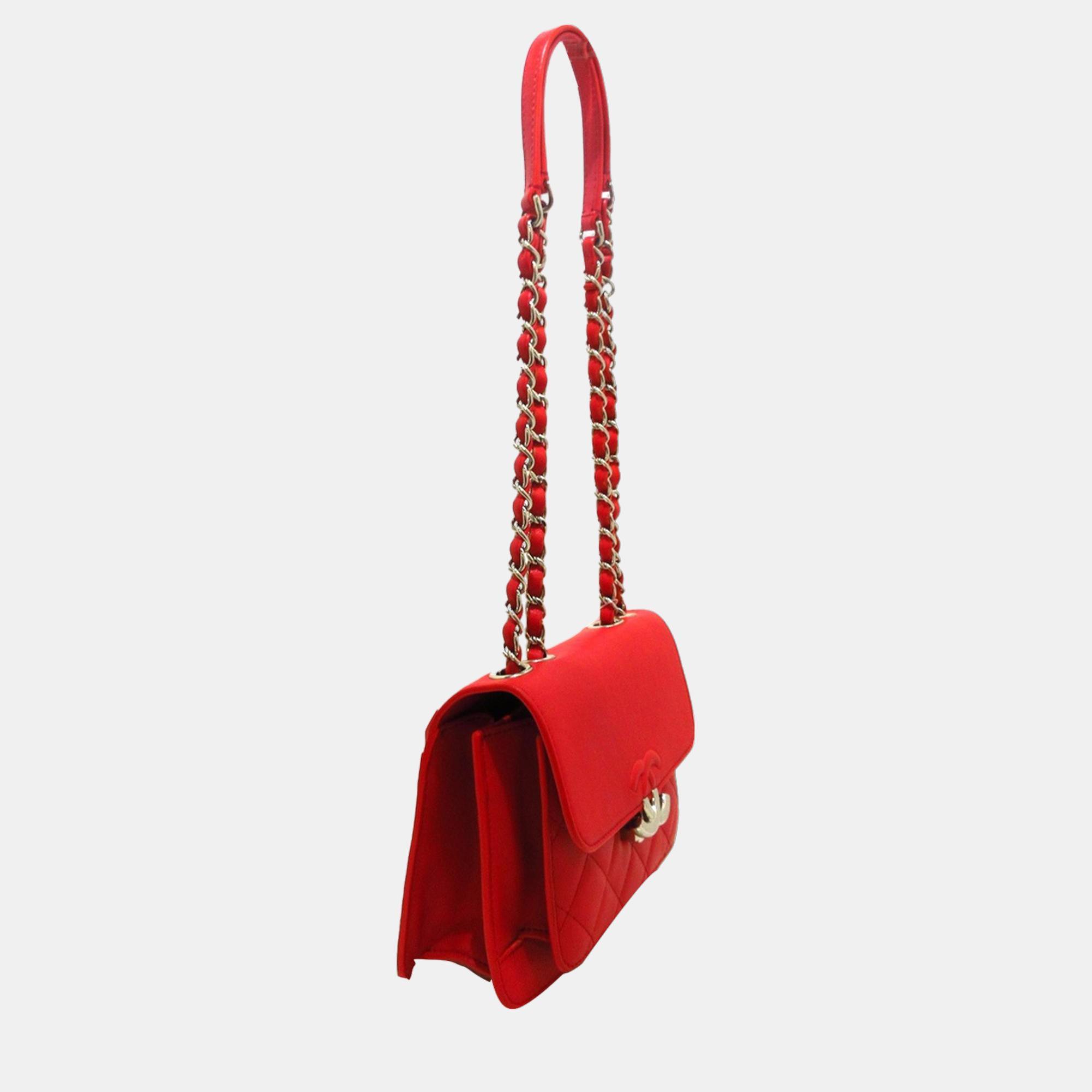 

Chanel Red Mini CC Box Flap