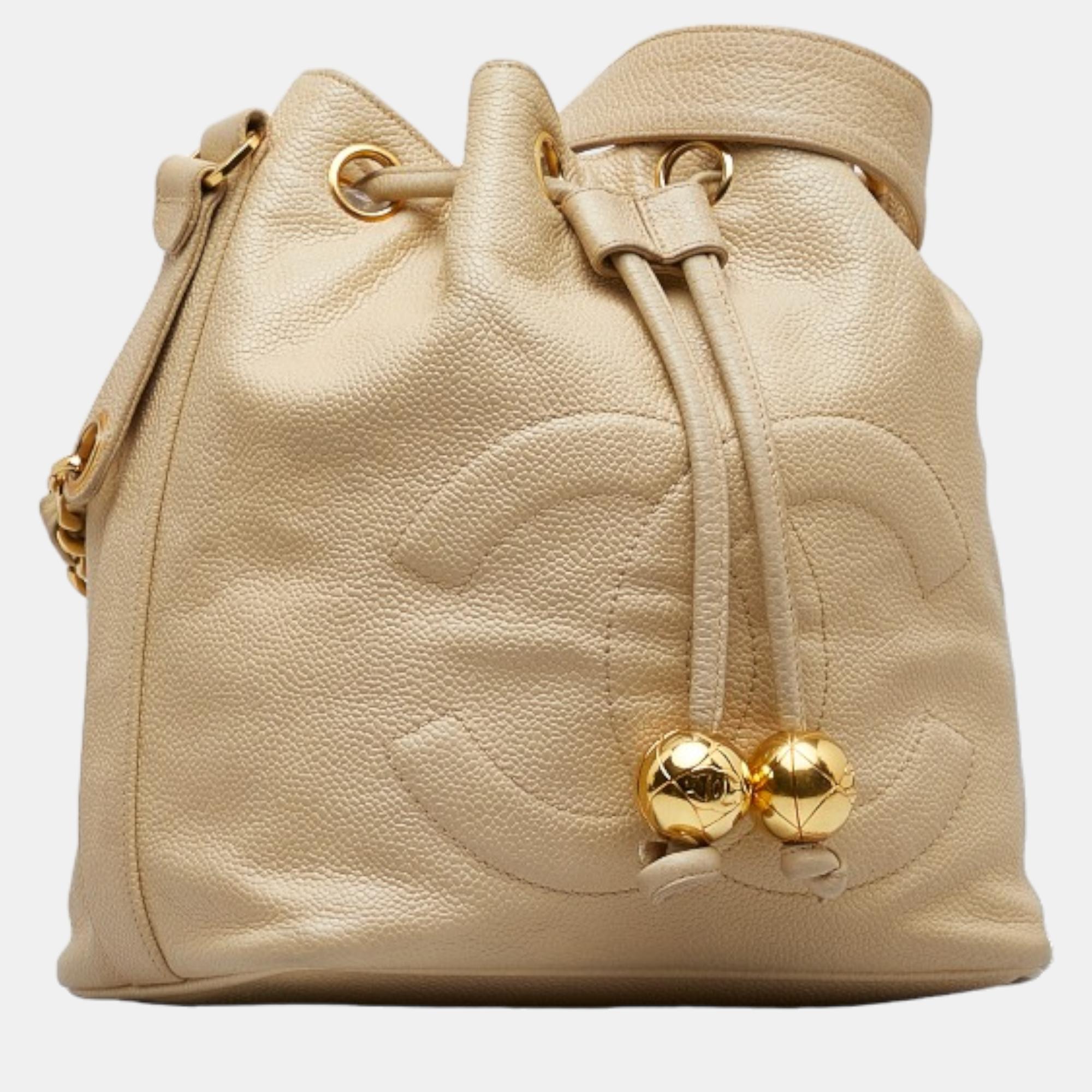 

Chanel Brown CC Caviar Bucket Bag
