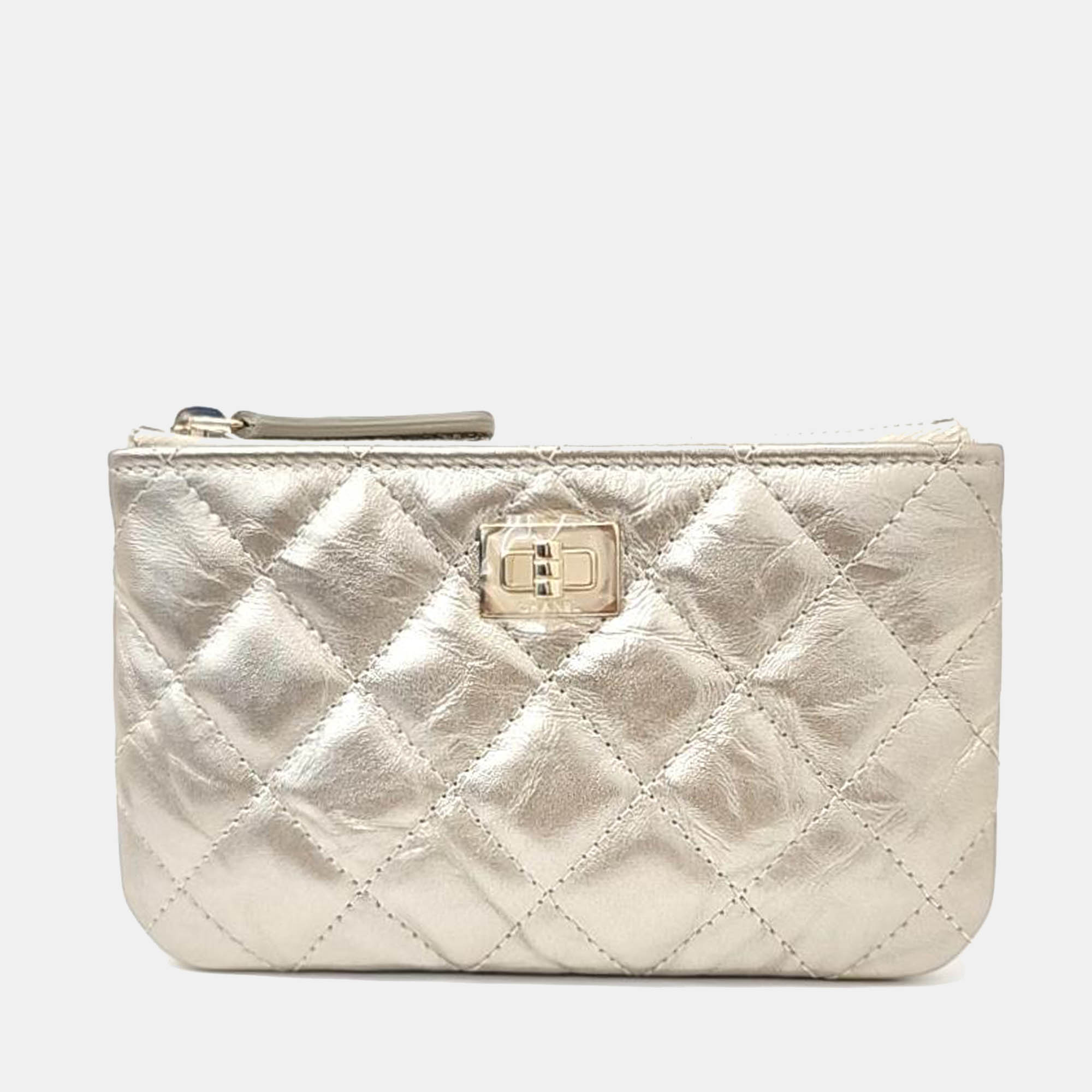 

Chanel 2.55 Mini Pouch bag, Silver