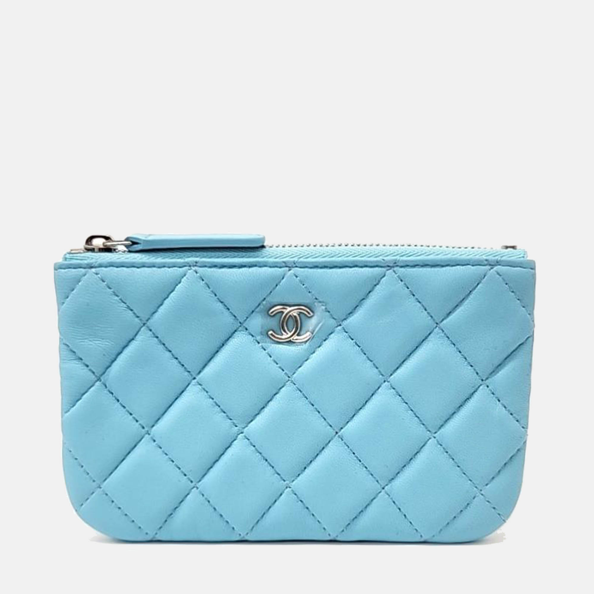 

Chanel Blue Caviar Quilted Small Pouch