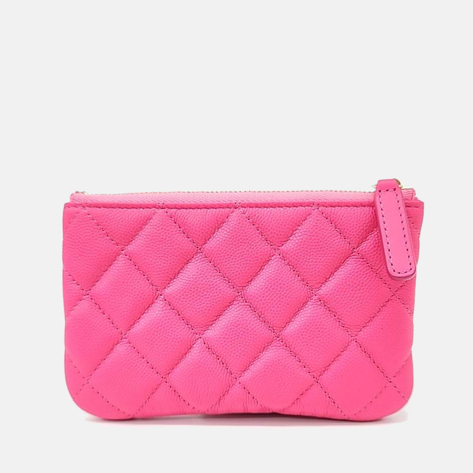 

Chanel Caviar Pink Pouch bag