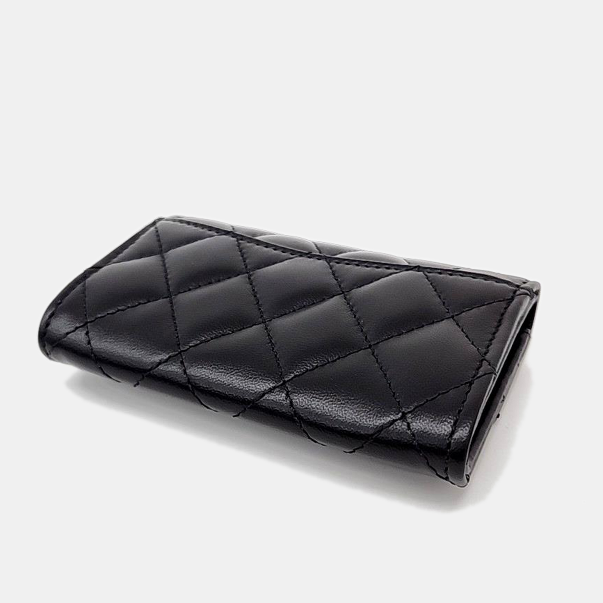 

Chanel Leather Black card wallet
