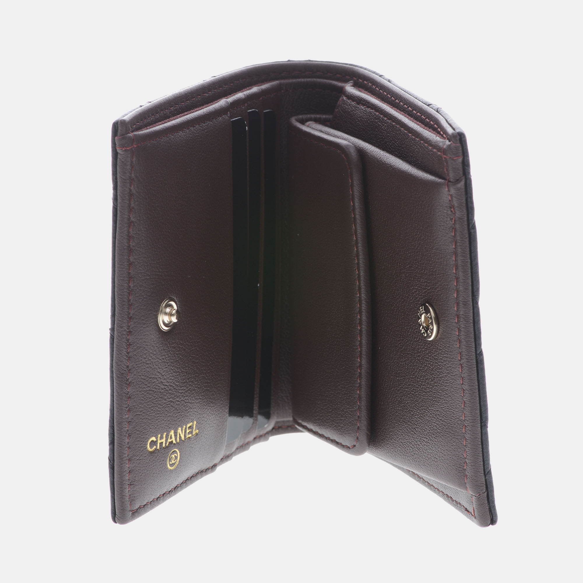 

Chanel Leather Black card wallet
