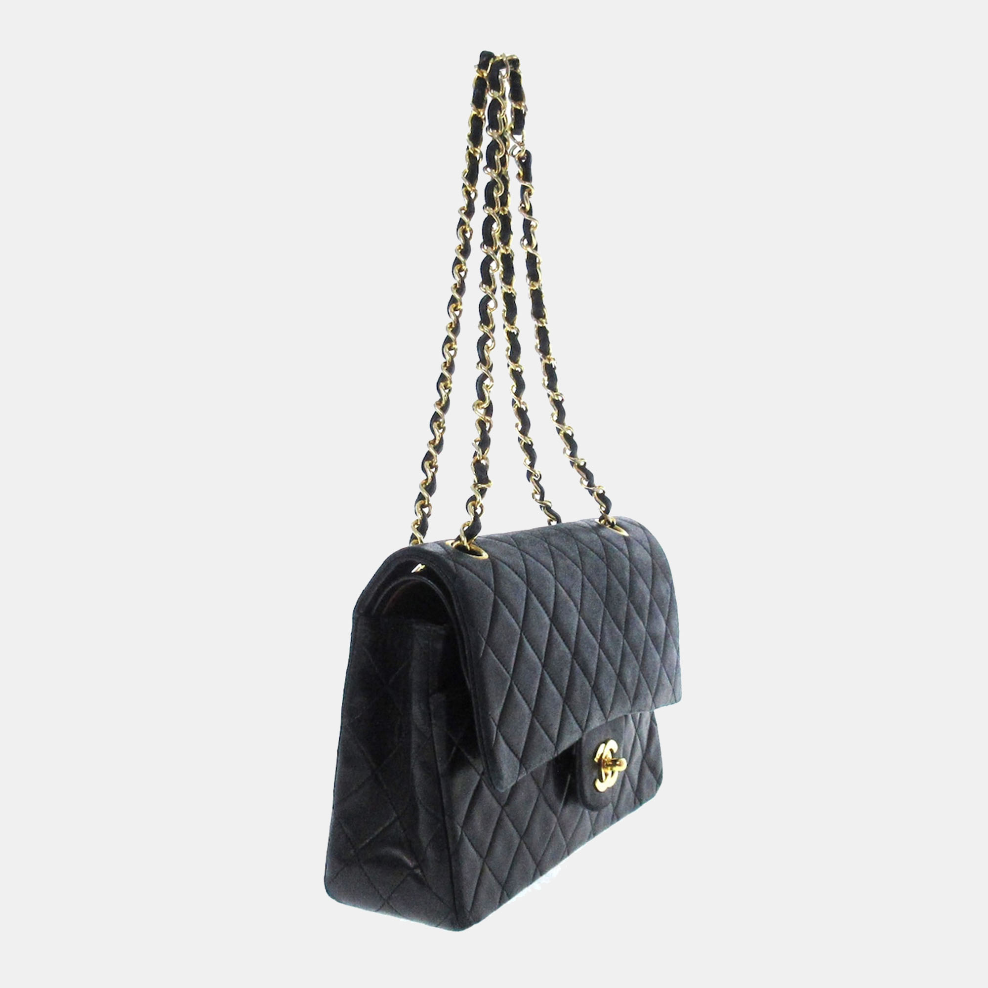 

Chanel Medium Classic Lambskin Double Flap, Black
