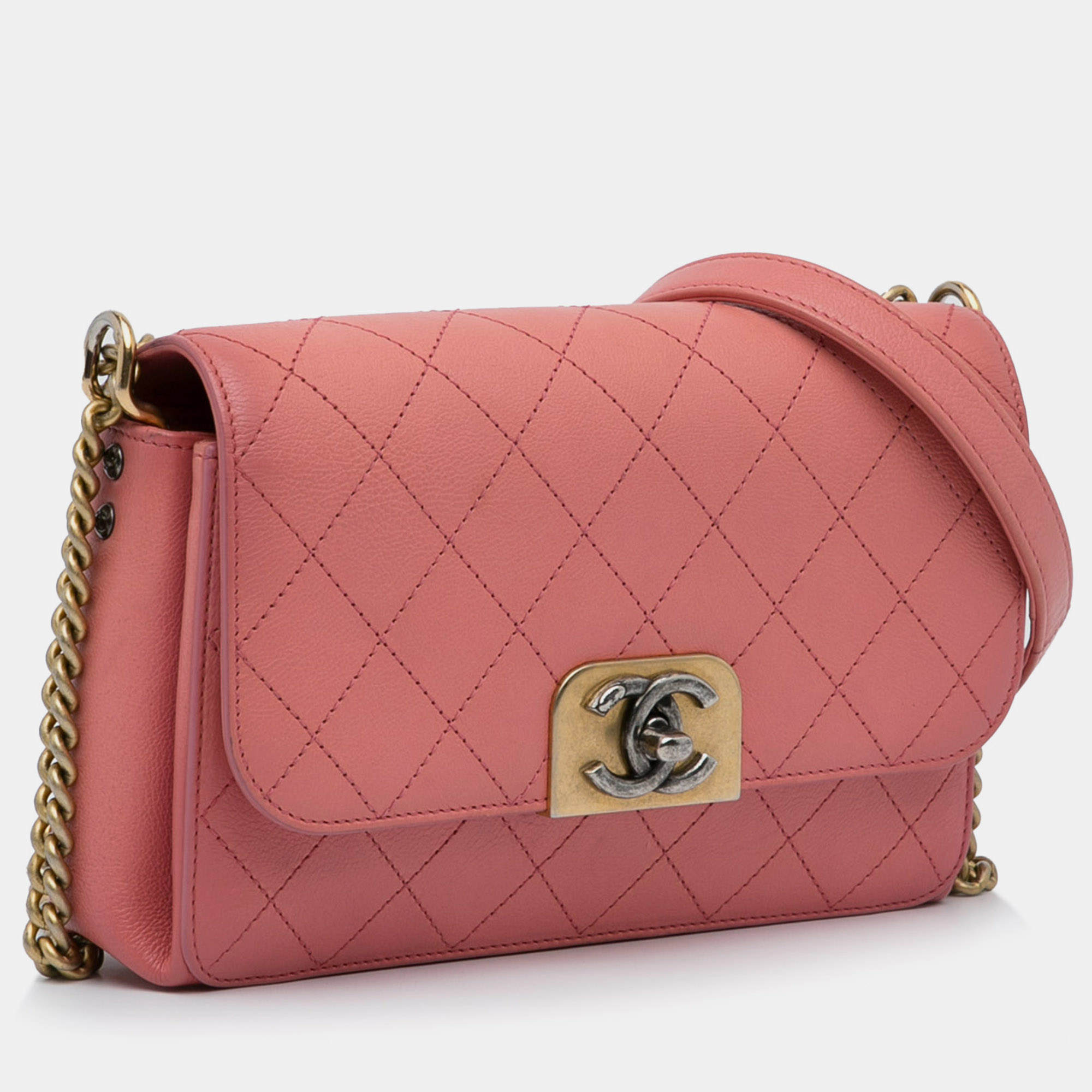 

Chanel CC Trendy Quilted Crossbody Bag, Pink