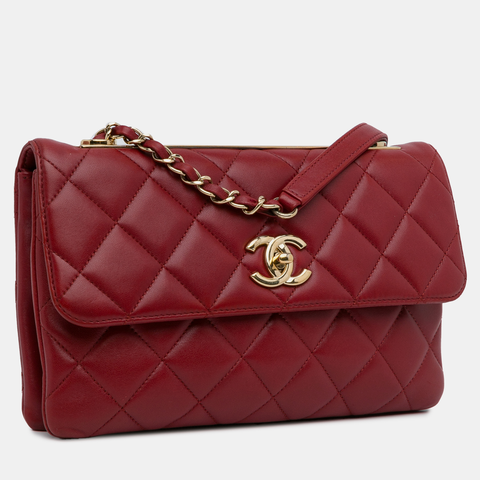 

Chanel Quilted Lambskin Trendy Flap, Red