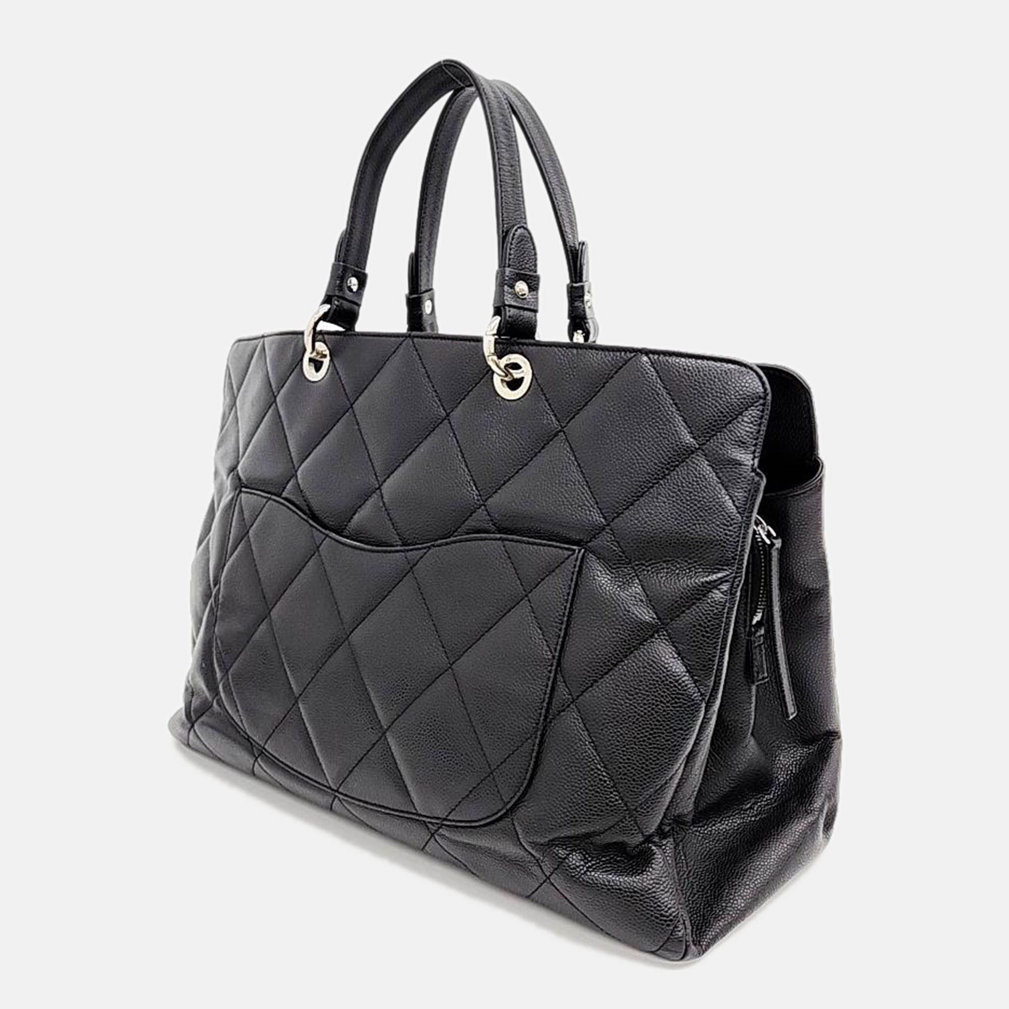 

Chanel Black Caviar Tote Bag