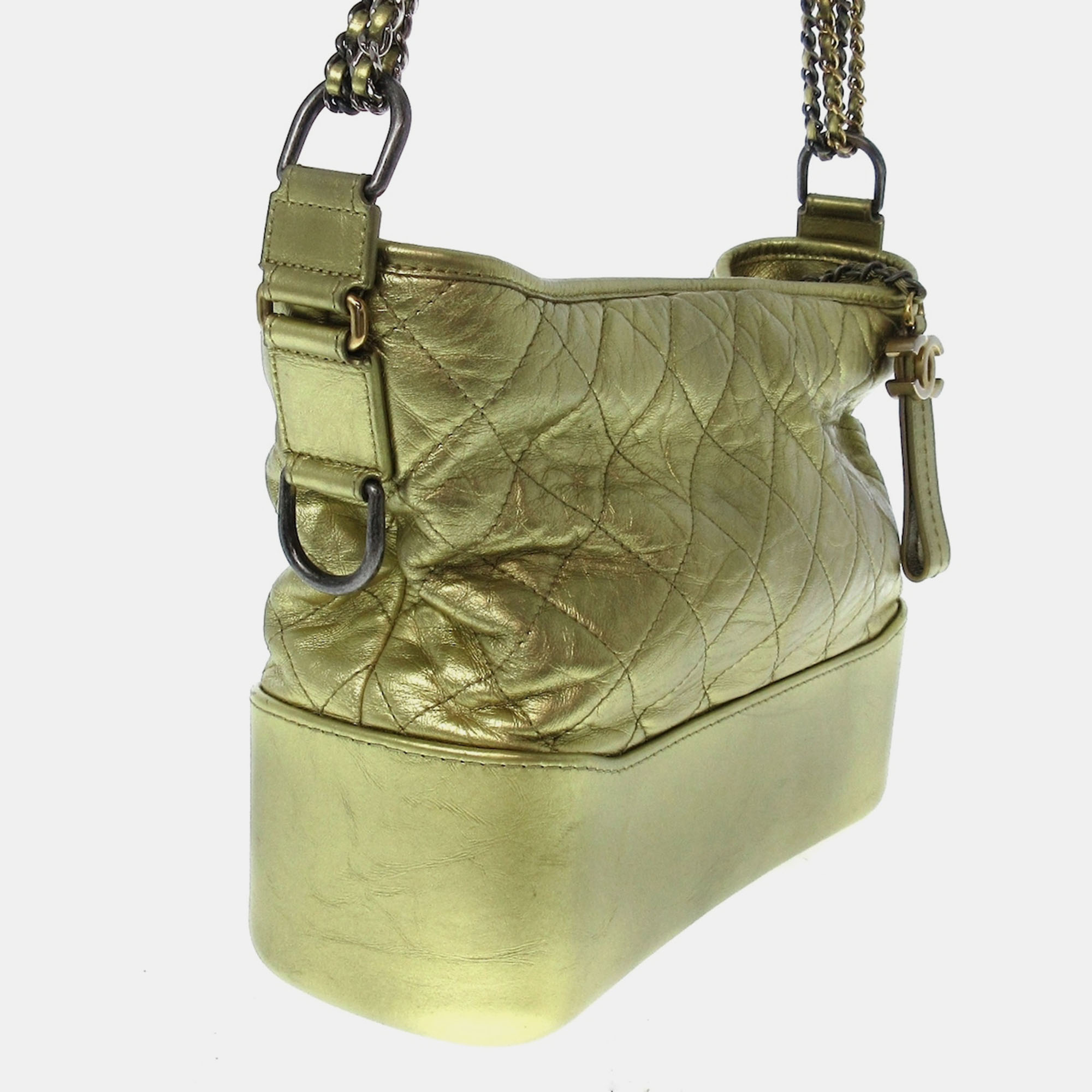 

Chanel Green Leather Gabrielle Shoulder Bag