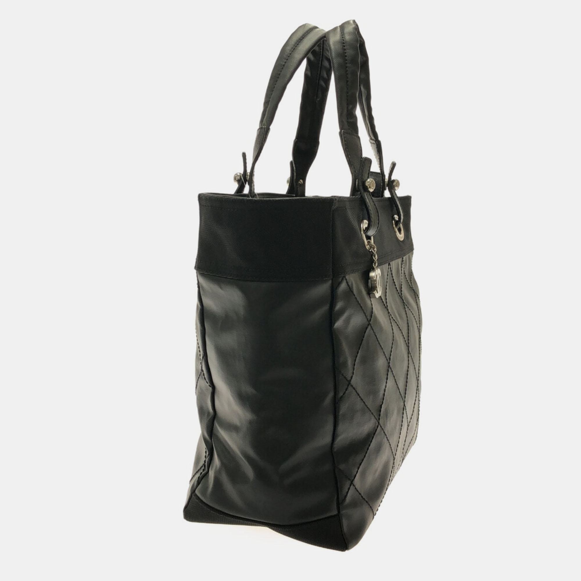 

Chanel Black Leather Paris Biarritz Tote