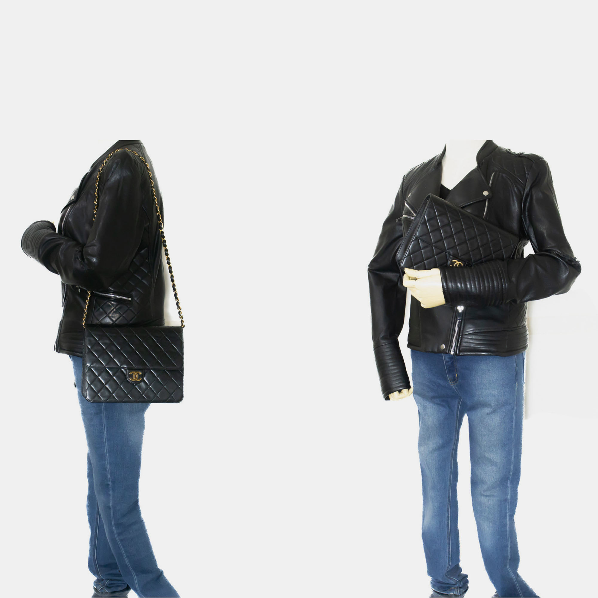 

Chanel Black Leather CC Flap Bag