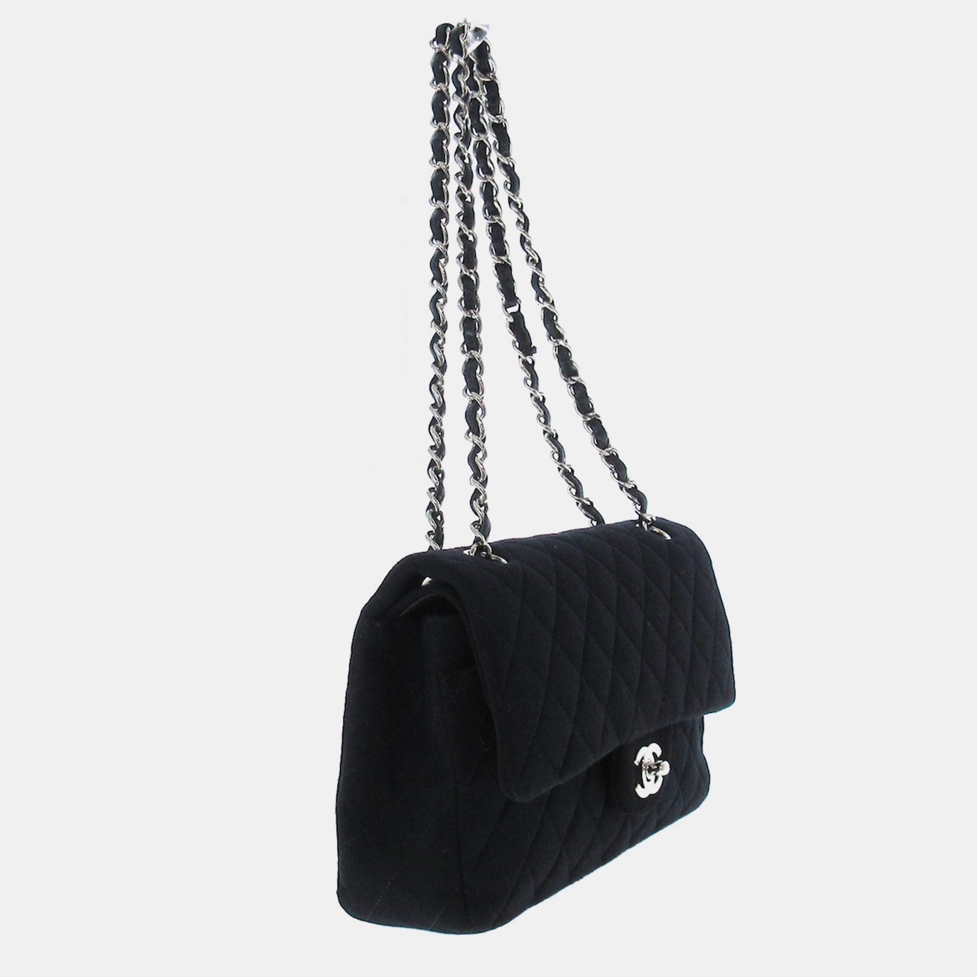 

Chanel Black Leather Classic Double Flap Shoulder Bag