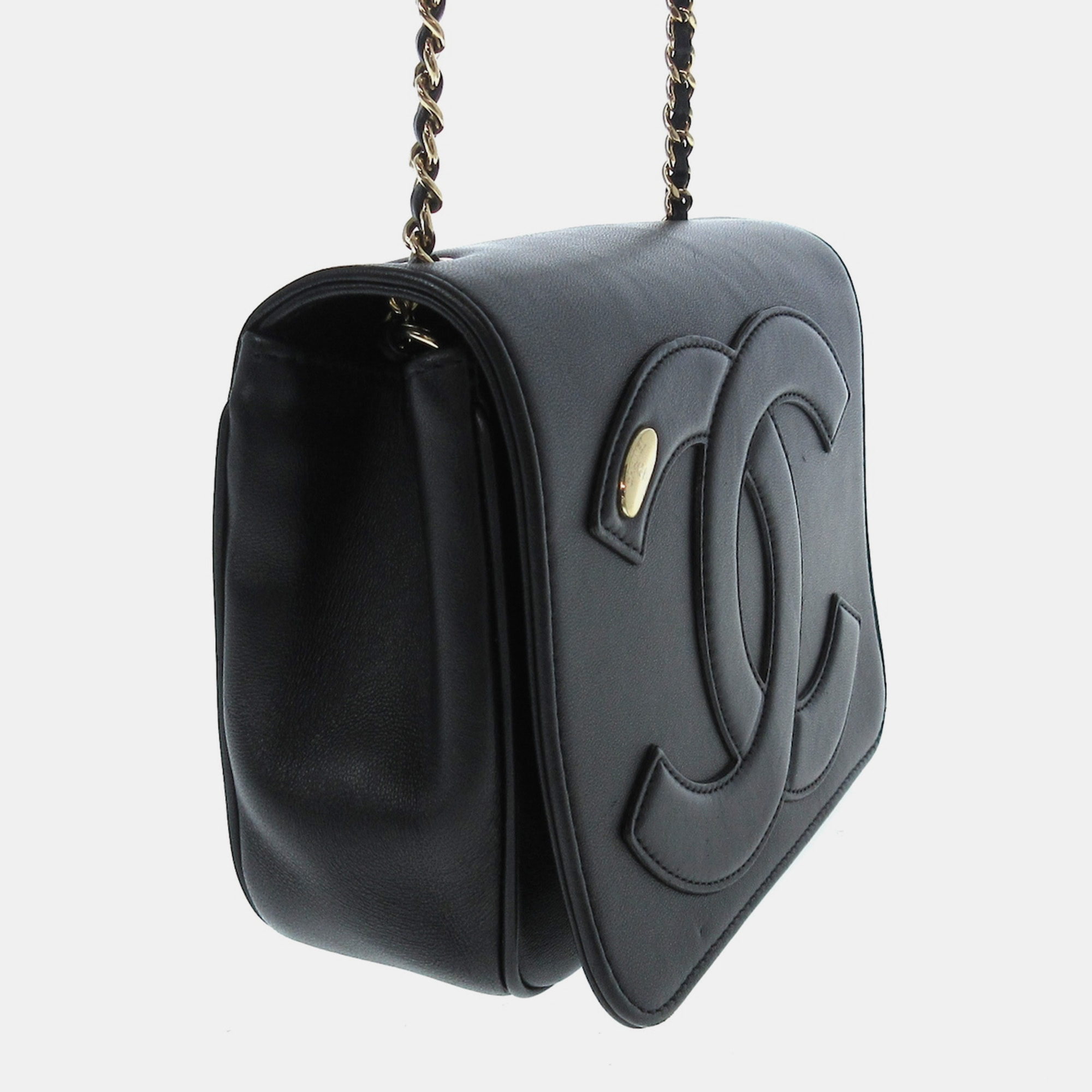 

Chanel Black Leather Flap Bag