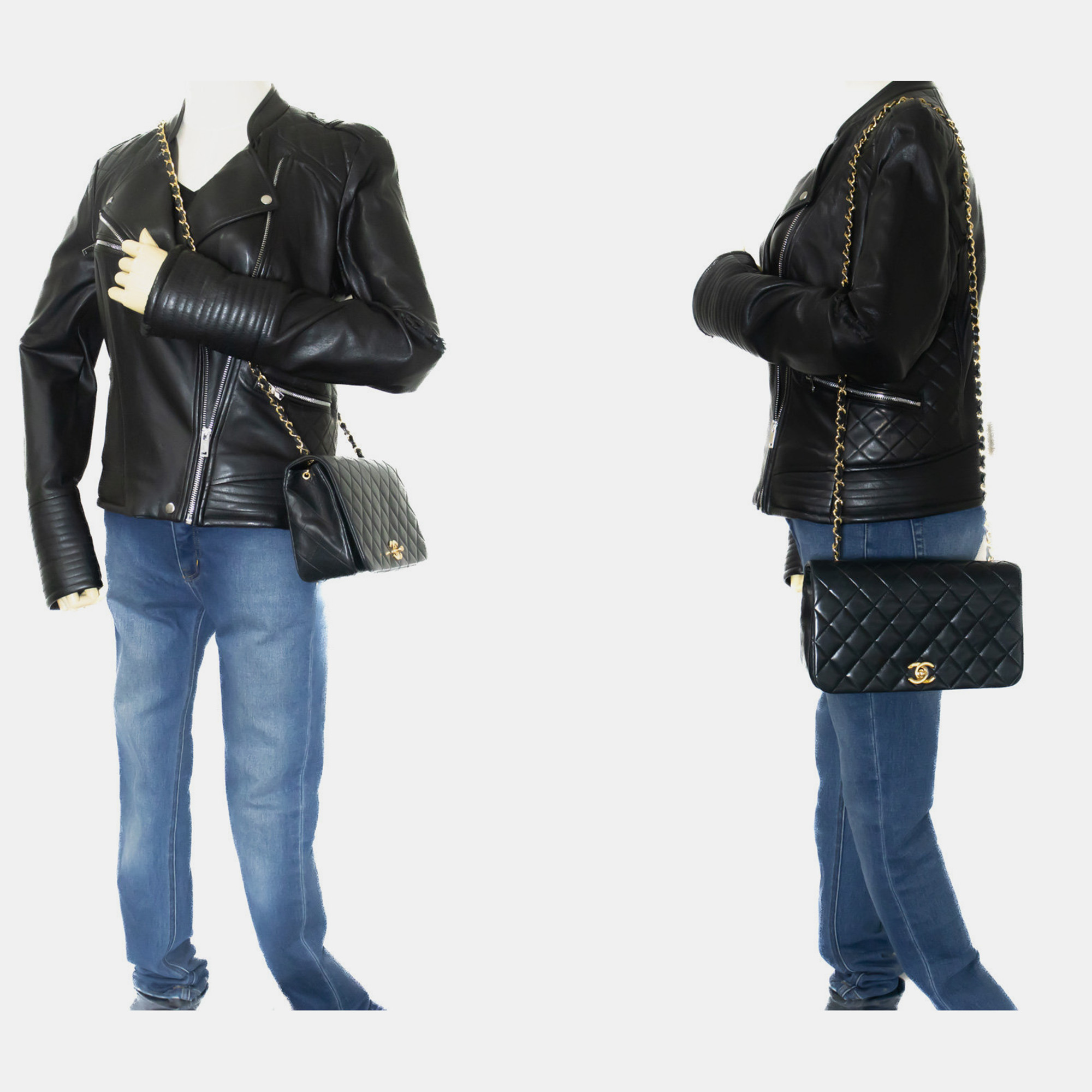 

Chanel Black Leather Flap Bag