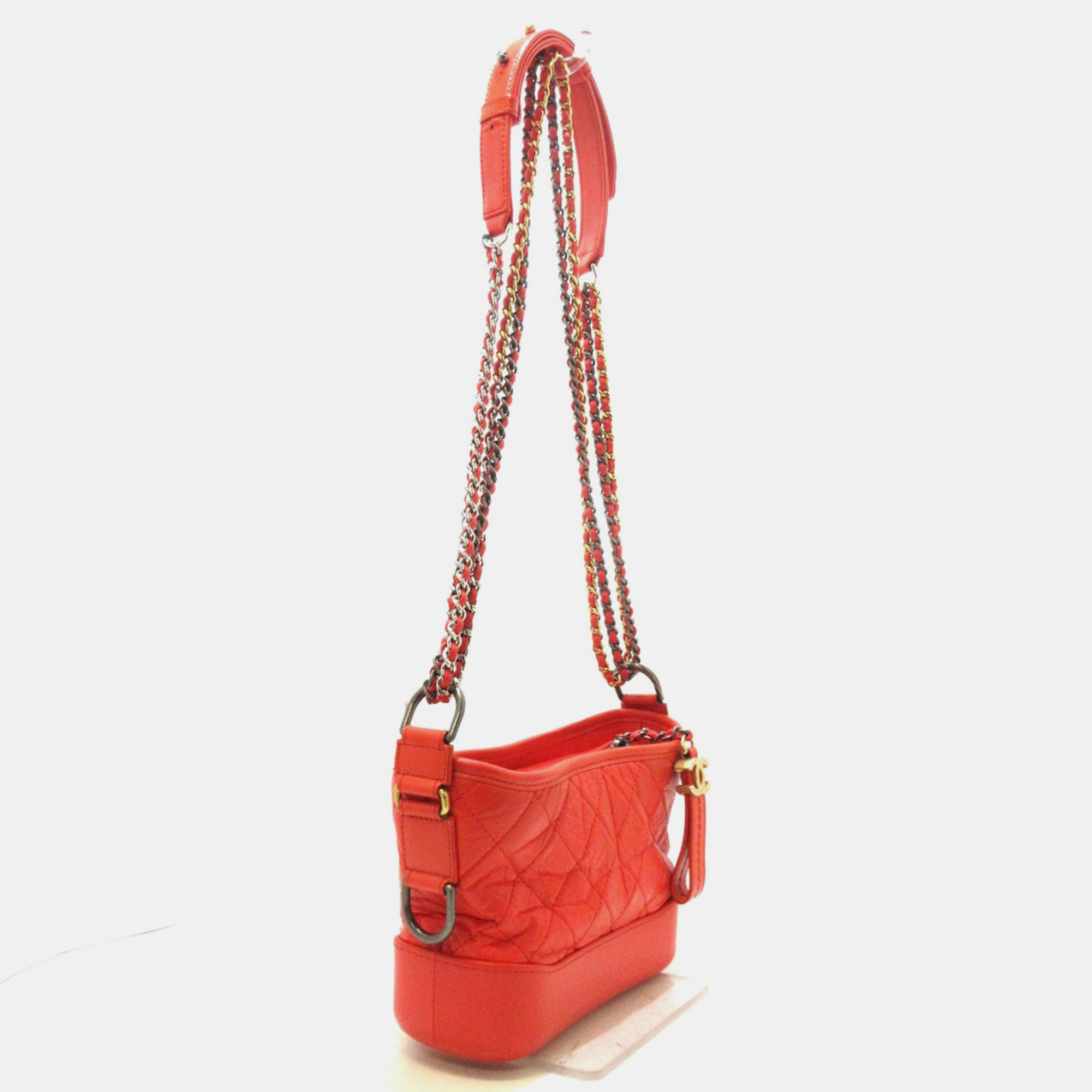 

Chanel Red Leather Gabrielle Shoulder Bag