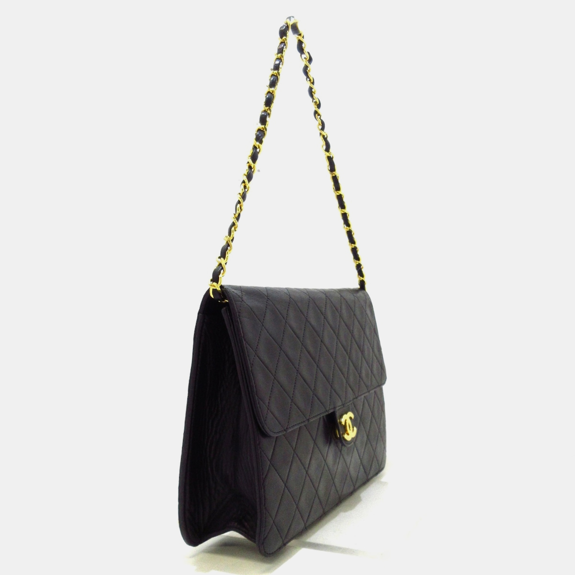 

Chanel Black Leather Flap Bag