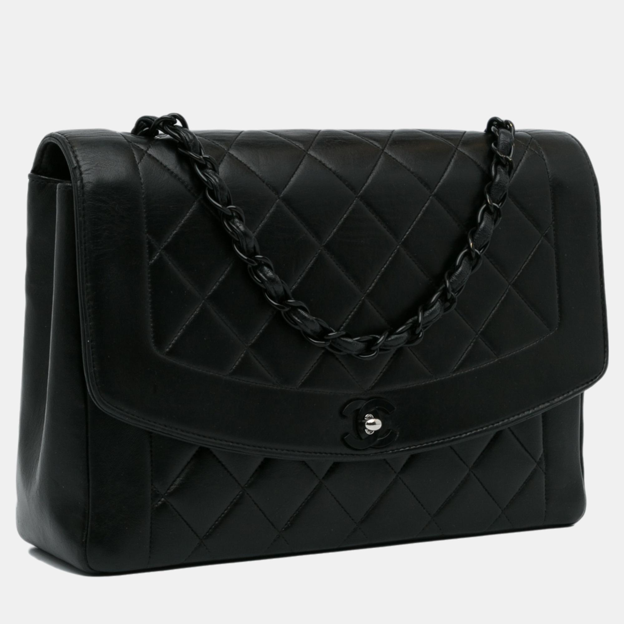

Chanel Black Diana Flap Crossbody Bag