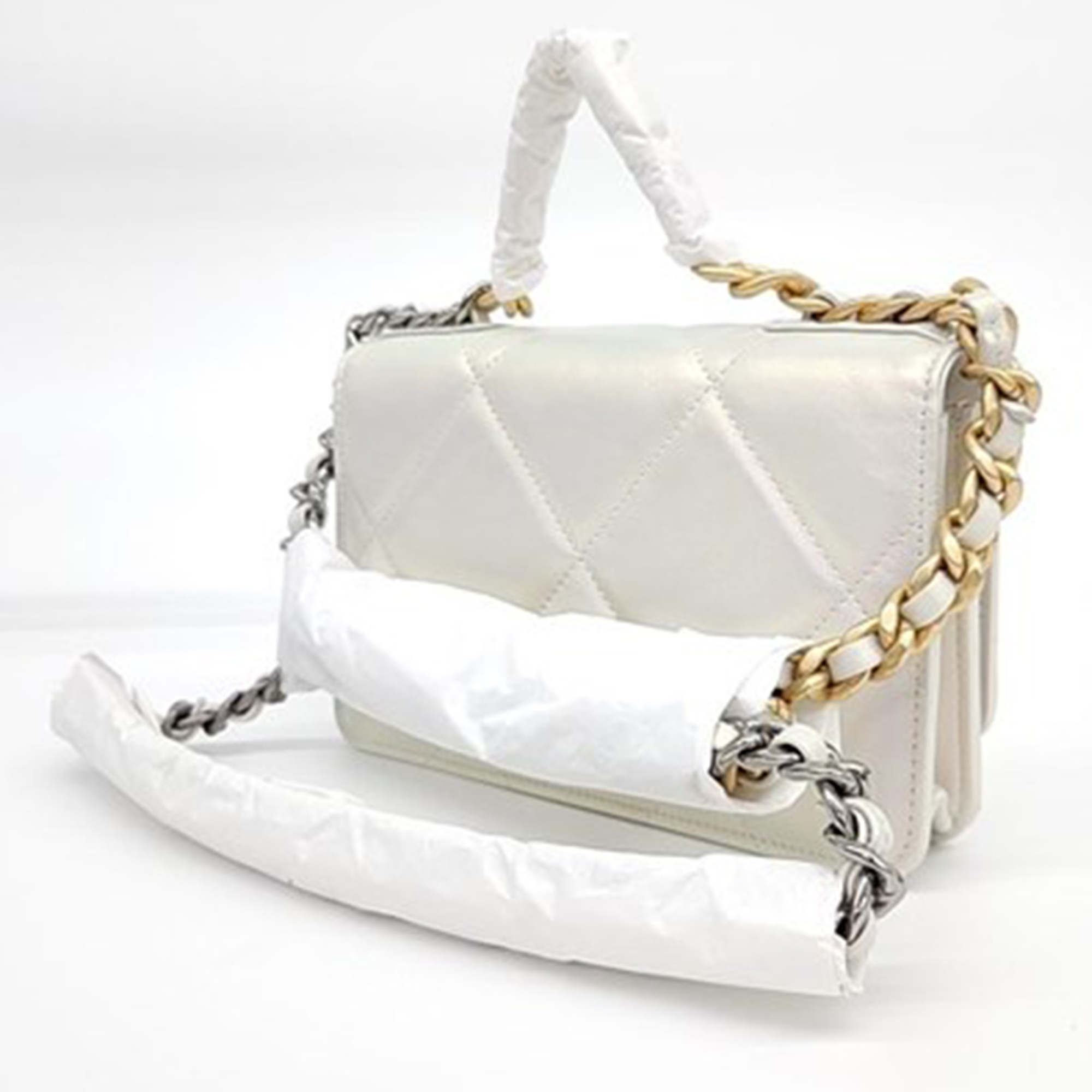 

Chanel WOC 19 Mini Crossbody Bag, White