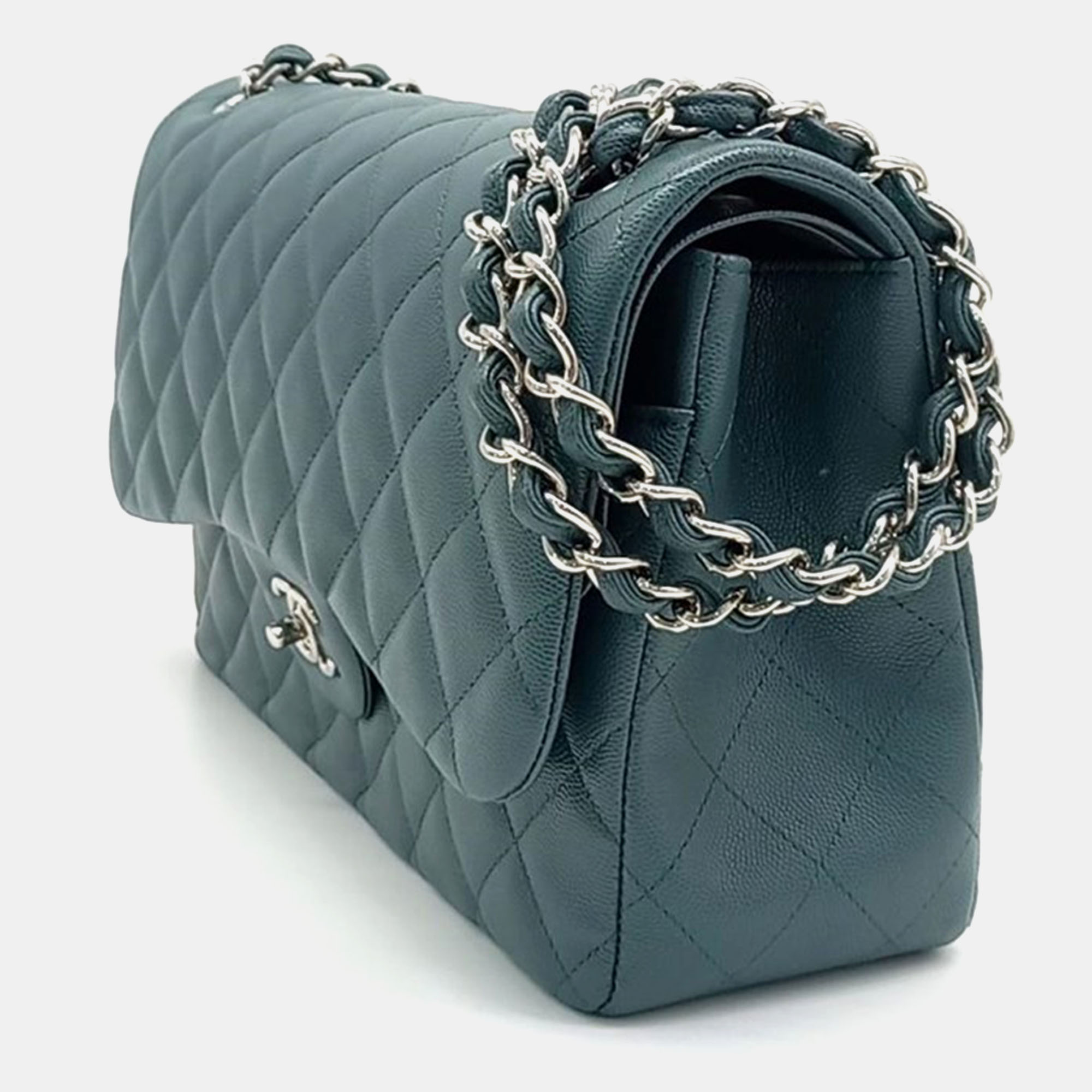 

Chanel Caviar Classic Jumbo, Green