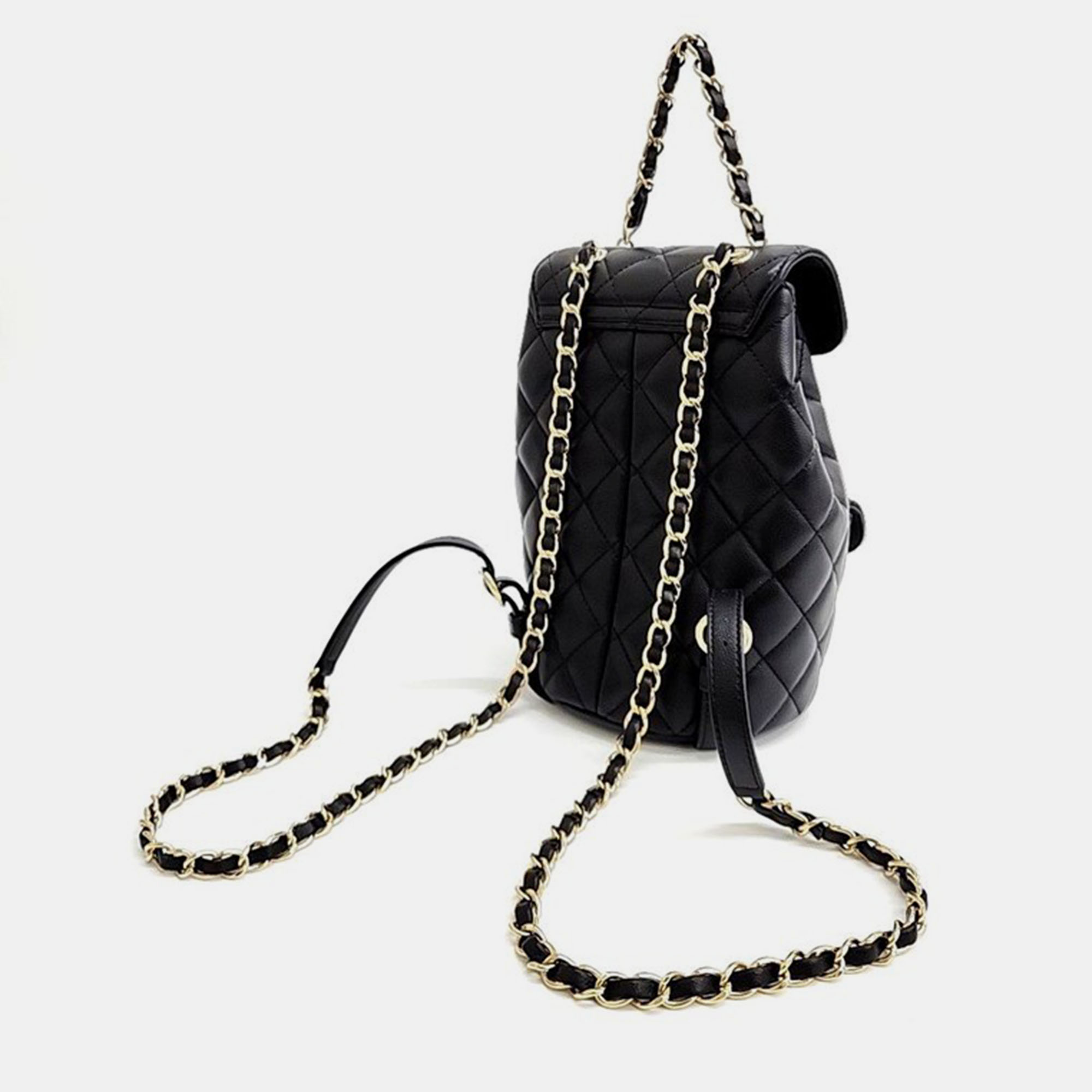 

Chanel Caviar Two-Pocket Backpack, Black