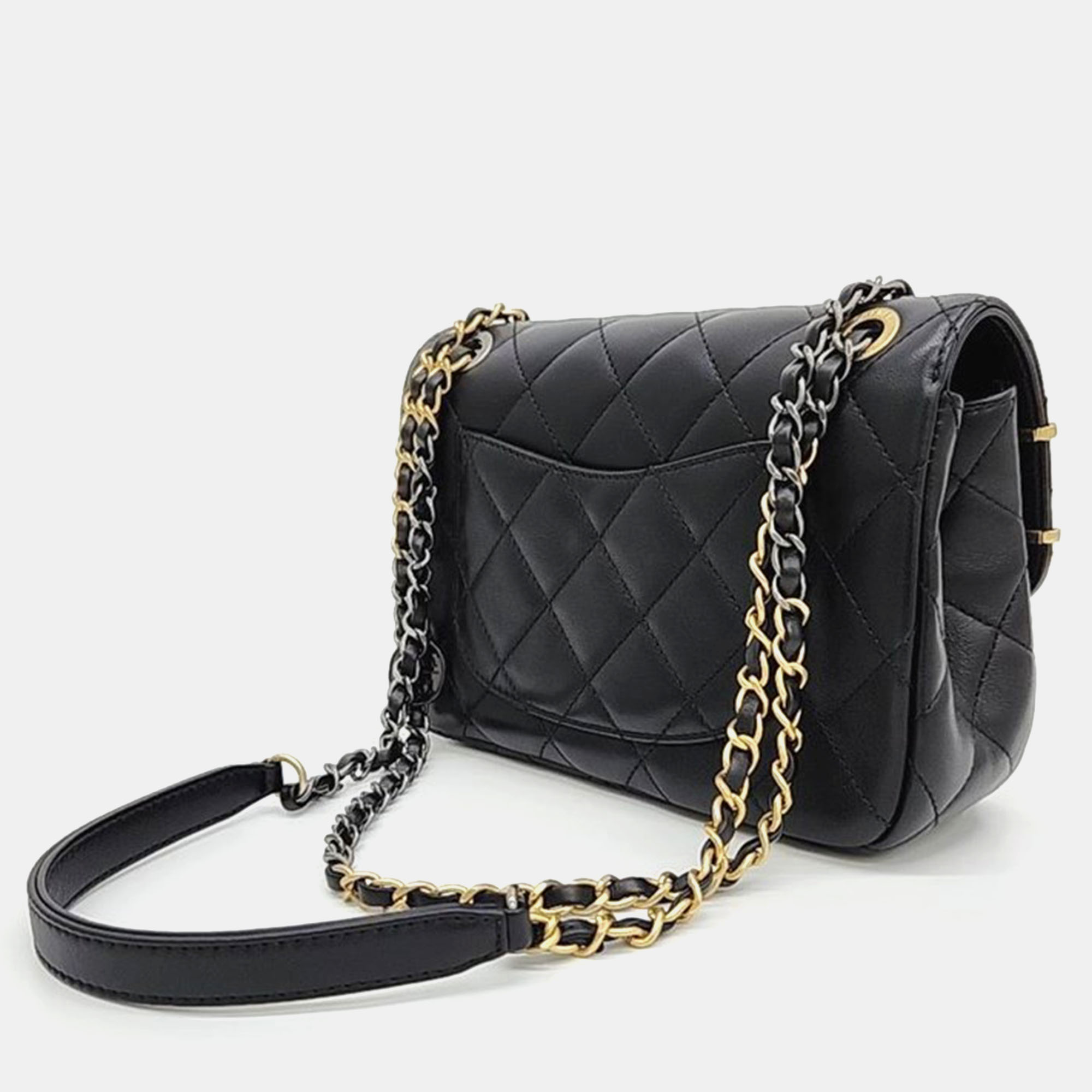 

Chanel Classic Trimmed Shoulder Bag Small, Black