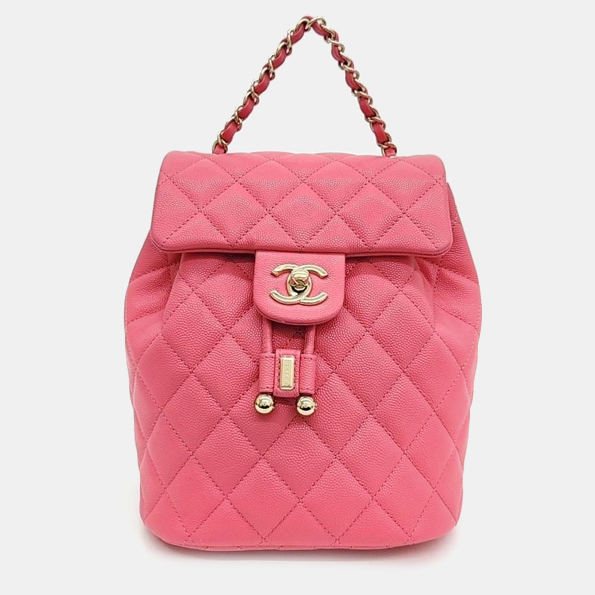 Pre-owned Chanel Caviar Urban Spirit Backpack In Pink