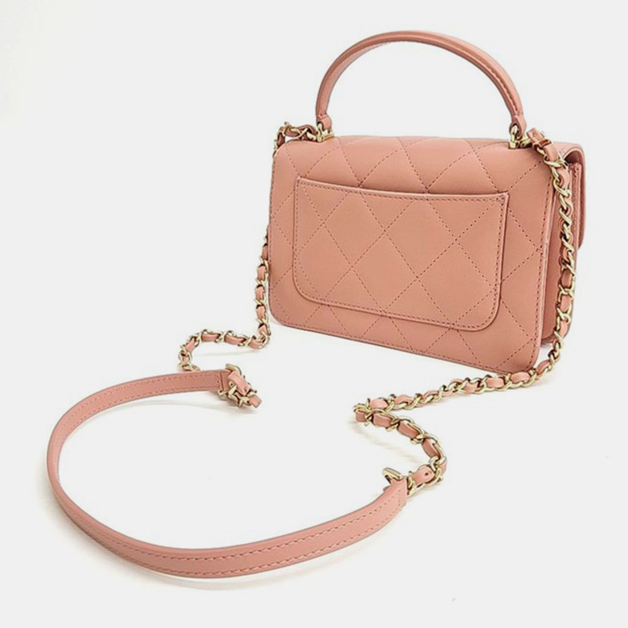 

Chanel Leather Pink Coco Lady Small