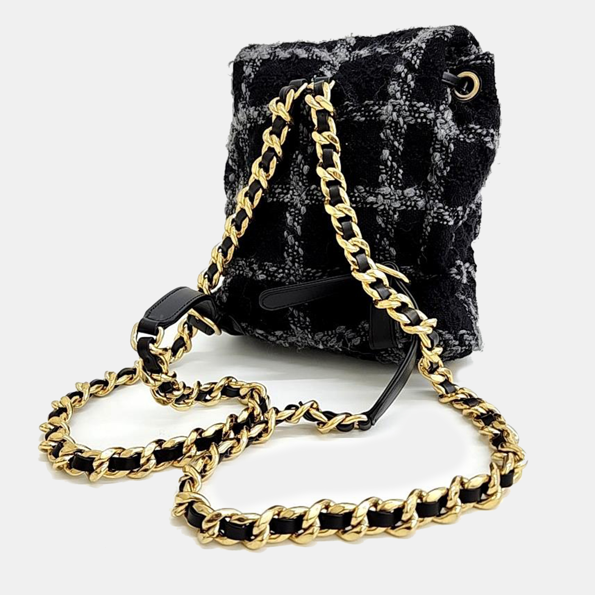 

Chanel Tweed Black Backpack