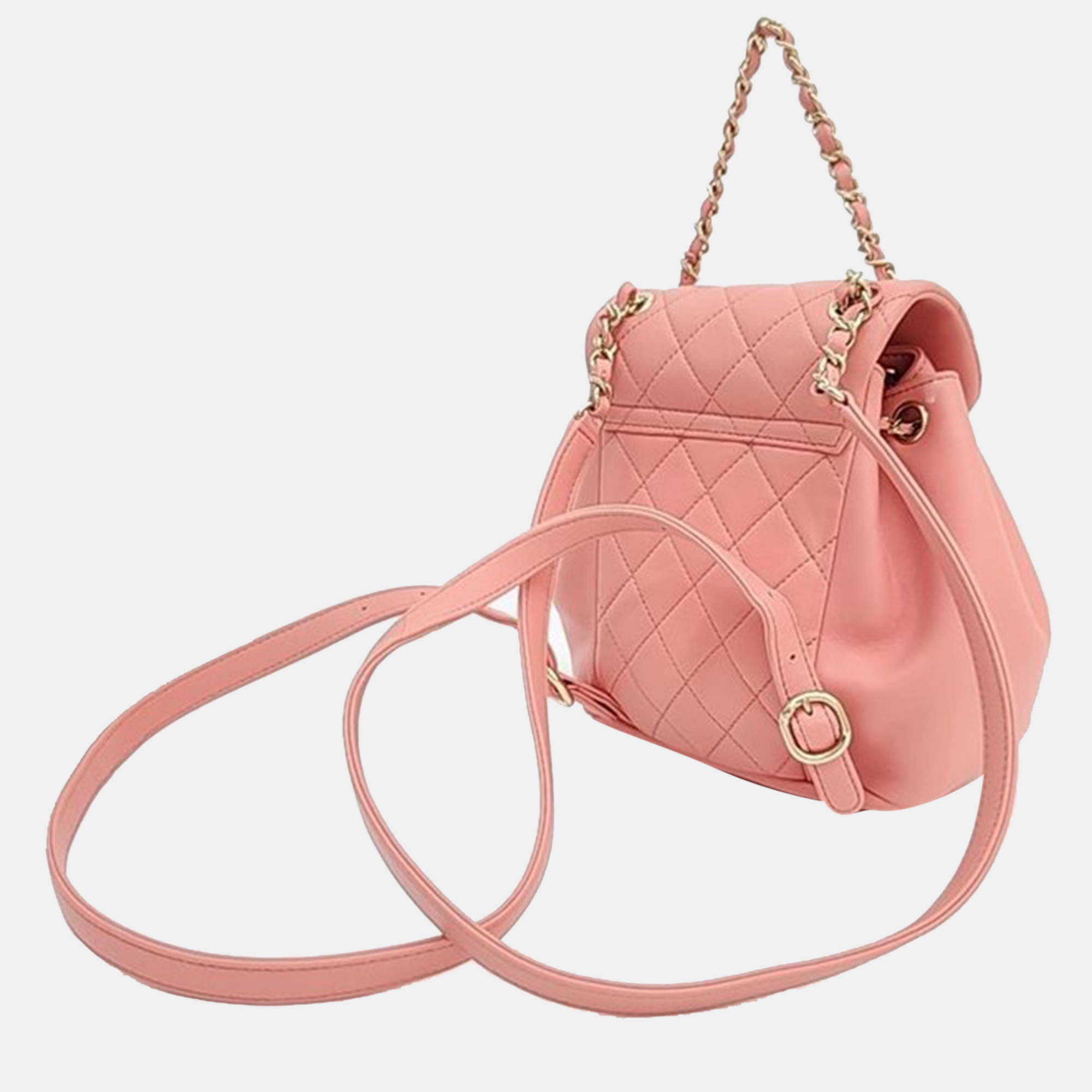 

Chanel Leather Pink Deauville Backpack Small