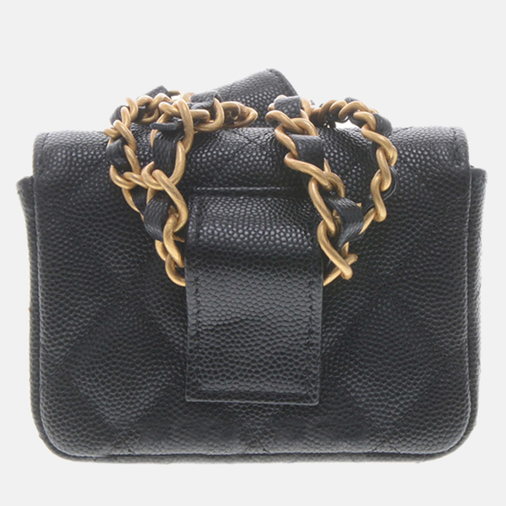 

Chanel Caviar Chain Belt Bag, Black