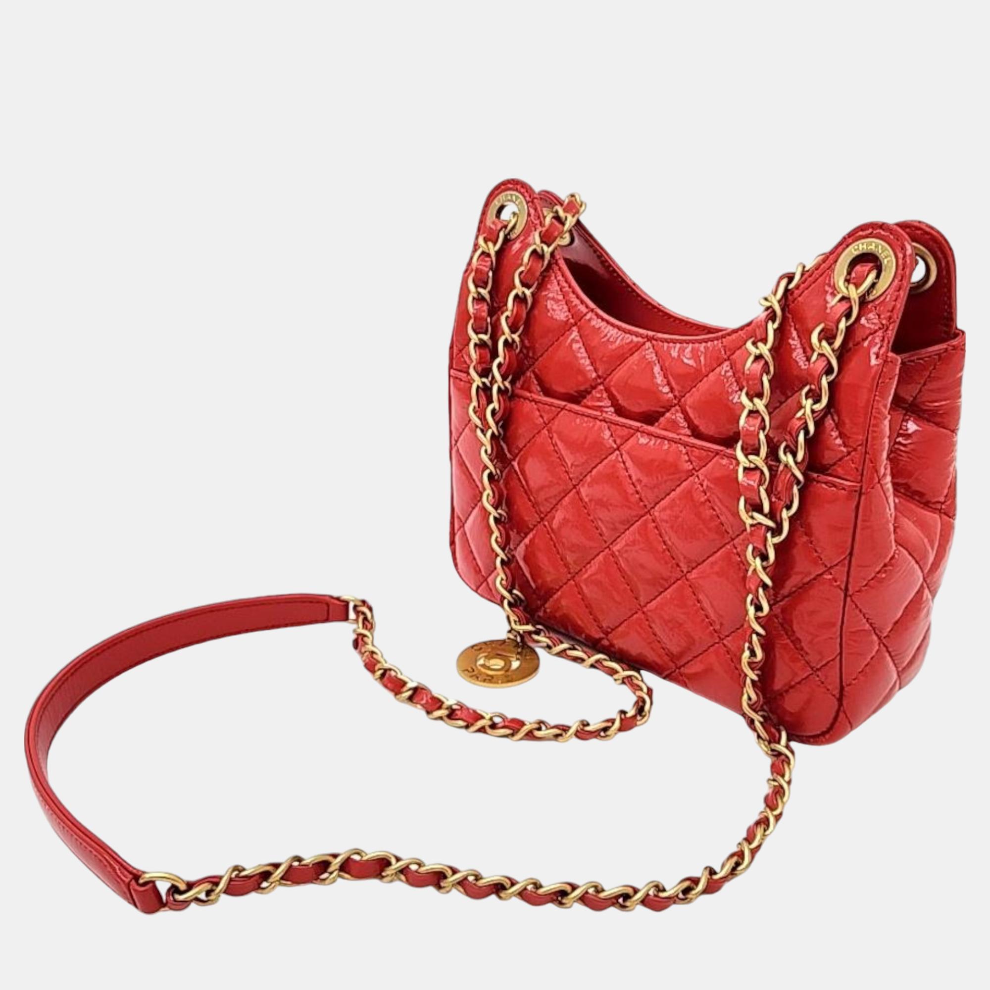 

Chanel Small Hobo Bag, Red