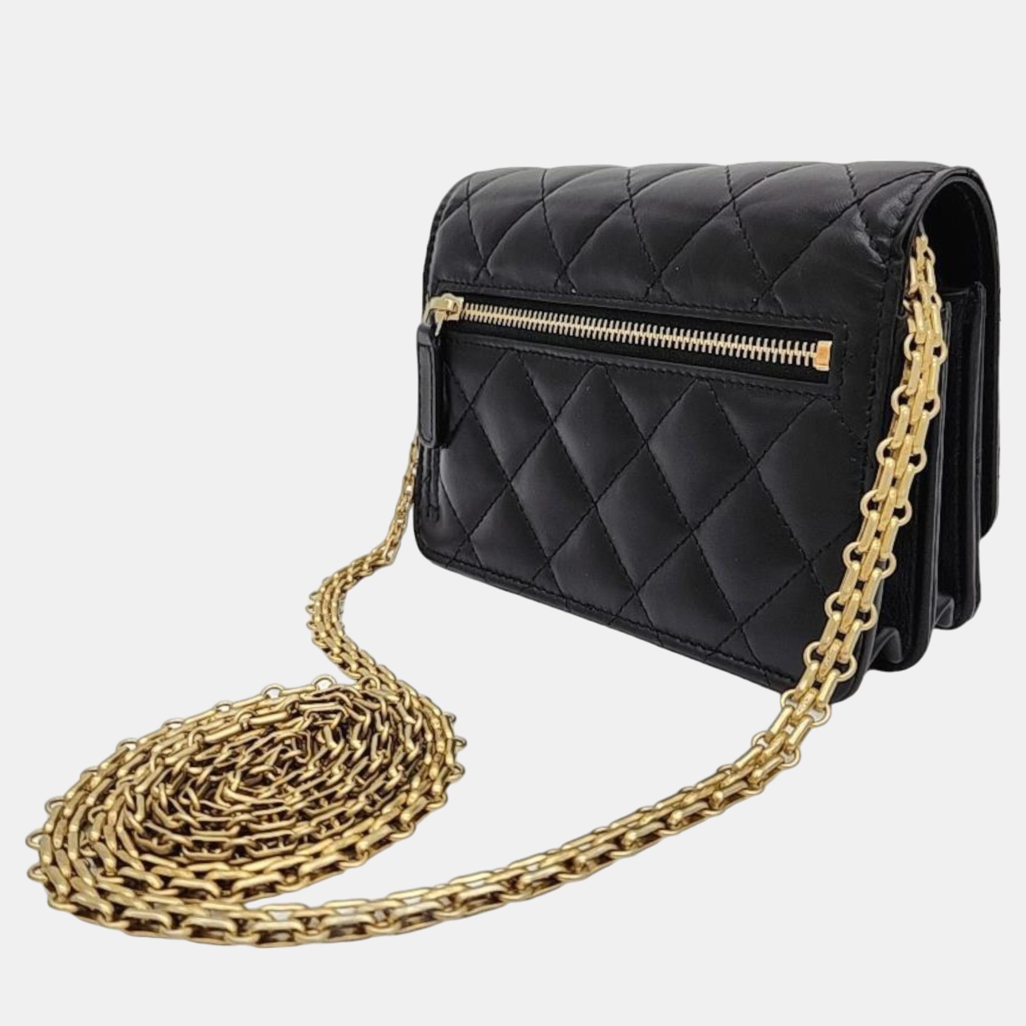 

Chanel Vintage 2.55 WOC Mini Crossbody Bag, Black