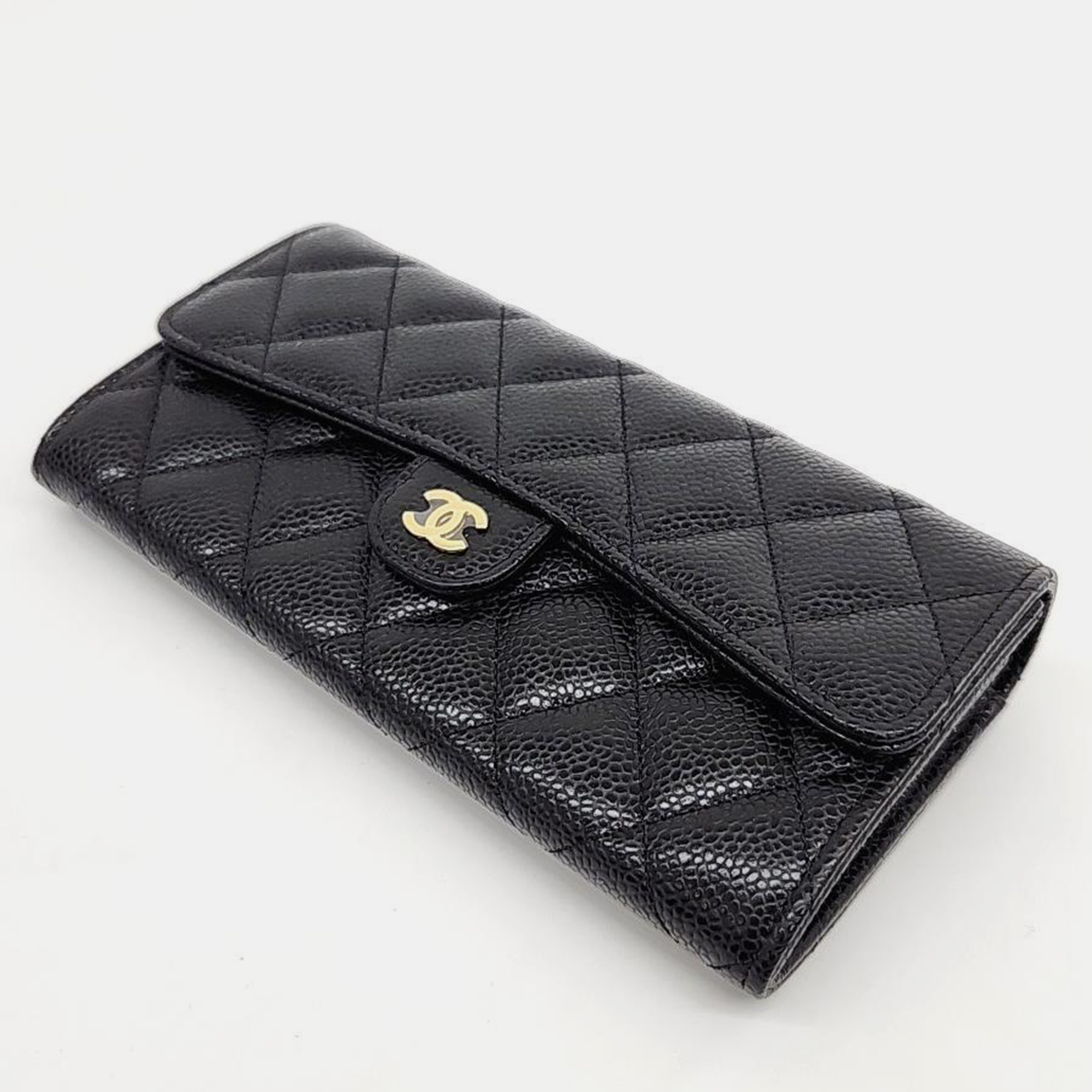 

Chanel Caviar Black Long Wallet
