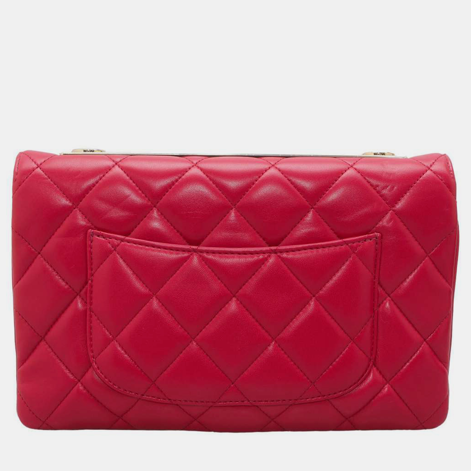 

Chanel Red Leather Trendy CC Wallet on Chain