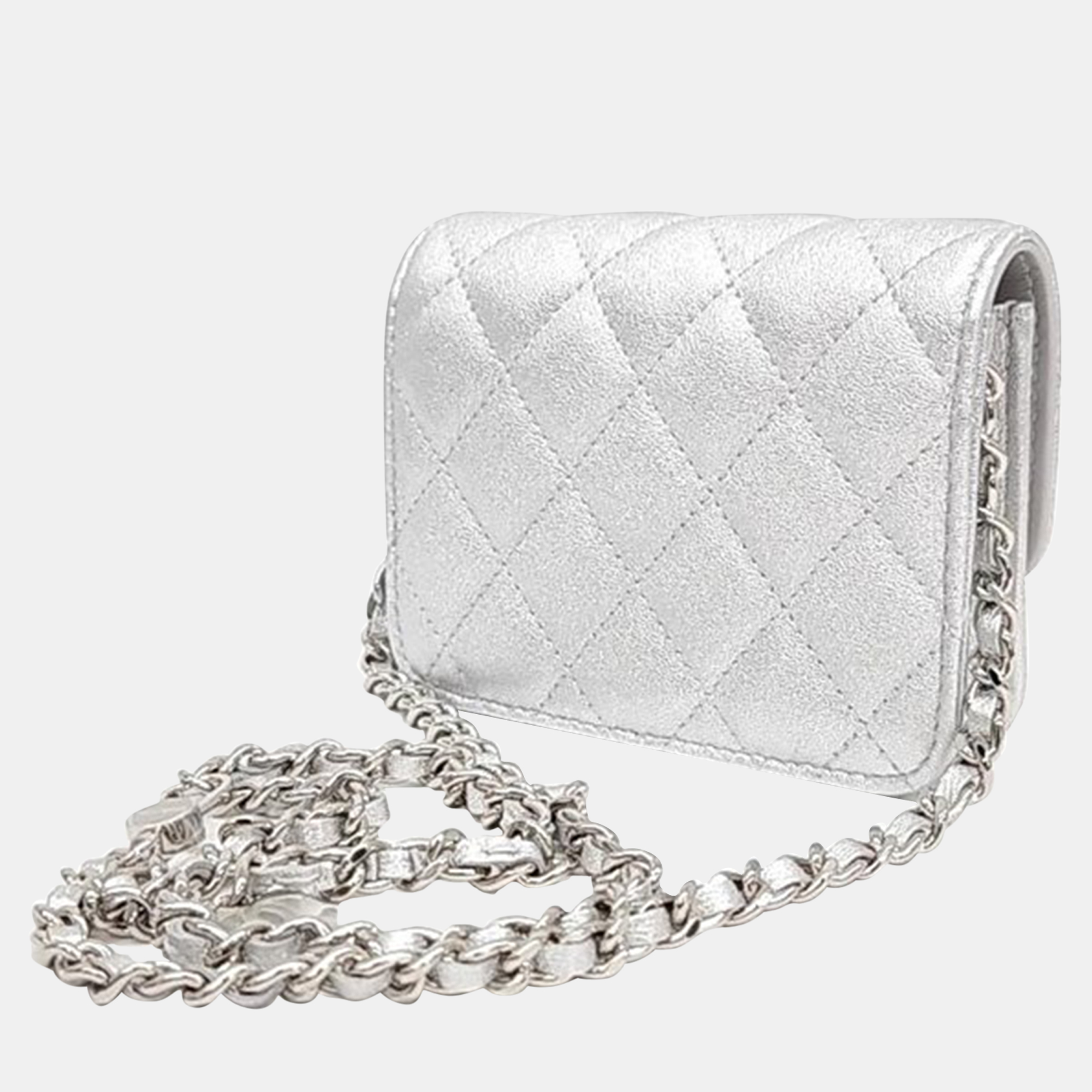 

Chanel Chain Belt Bag, Silver