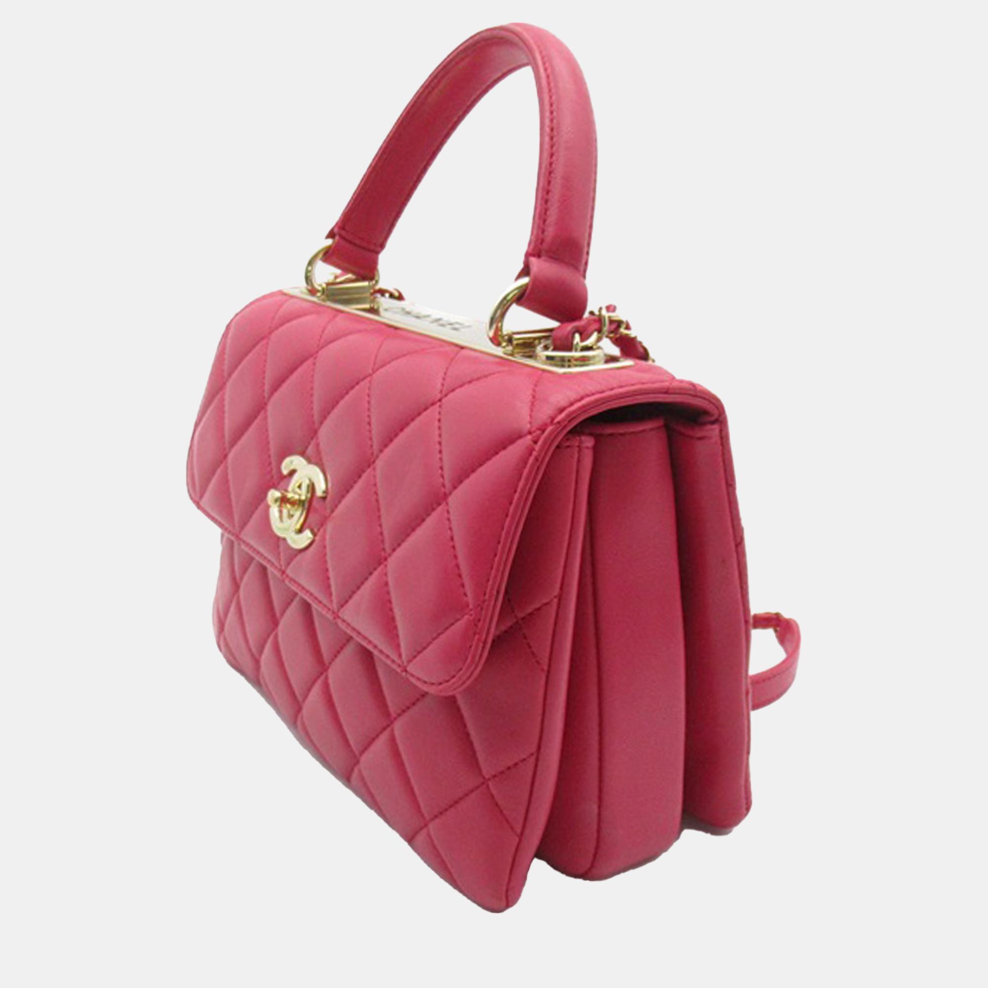 

Chanel Red Small Trendy CC Lambskin Flap