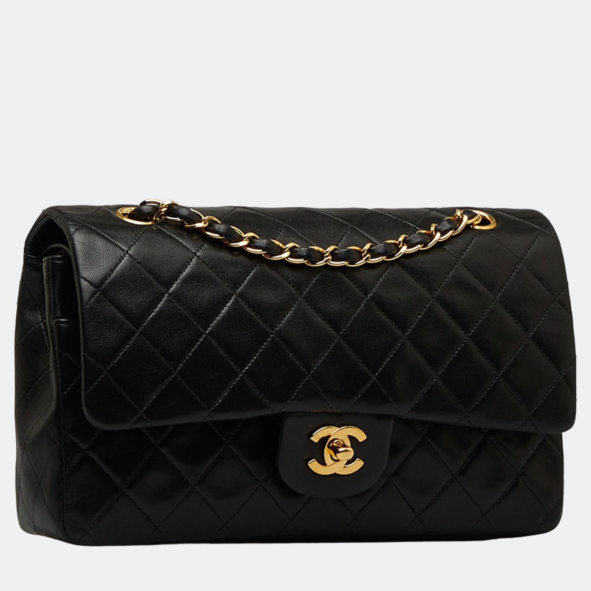 

Chanel Black Medium Classic Lambskin Double Flap