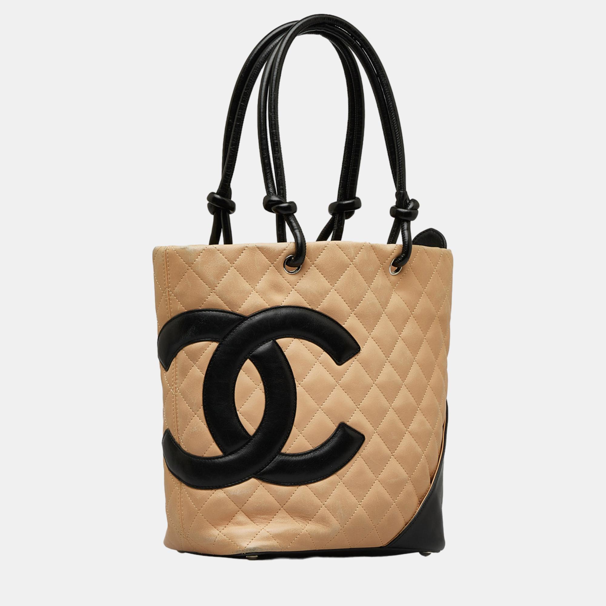 

Chanel Black/Brown Medium Cambon Ligne Tote