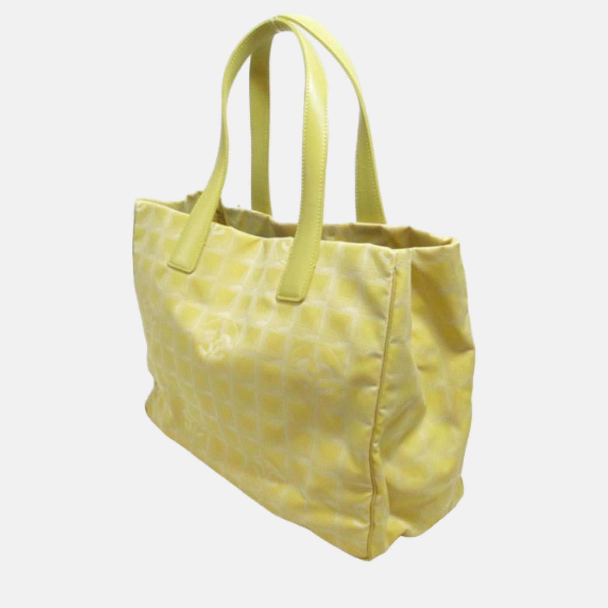 

Chanel Yellow Canvas New Travel Line Tote Bag Tote Bag