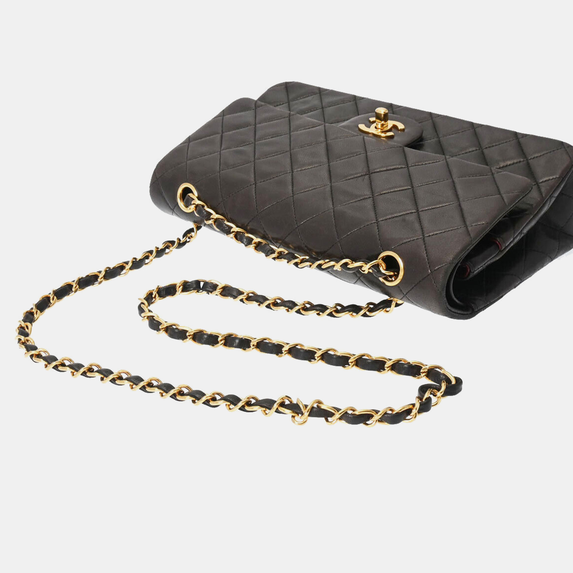 

Chanel Black Leather Classic Double Flap Bag