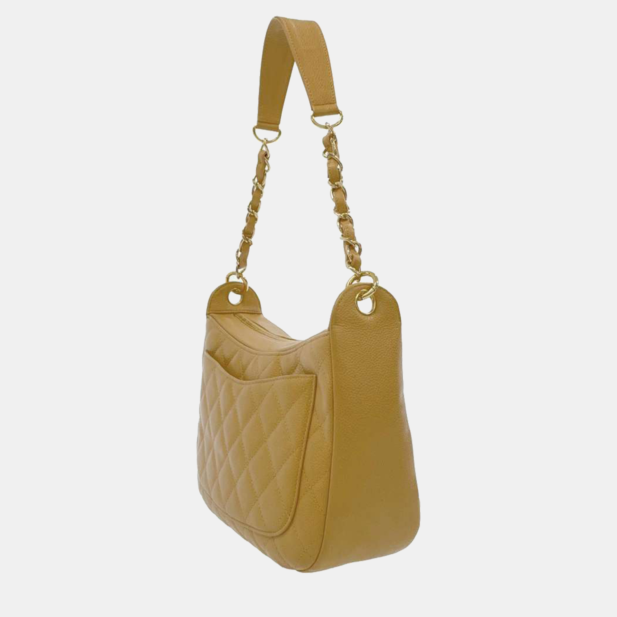 

Chanel Beige Leather CC Shoulder Bag