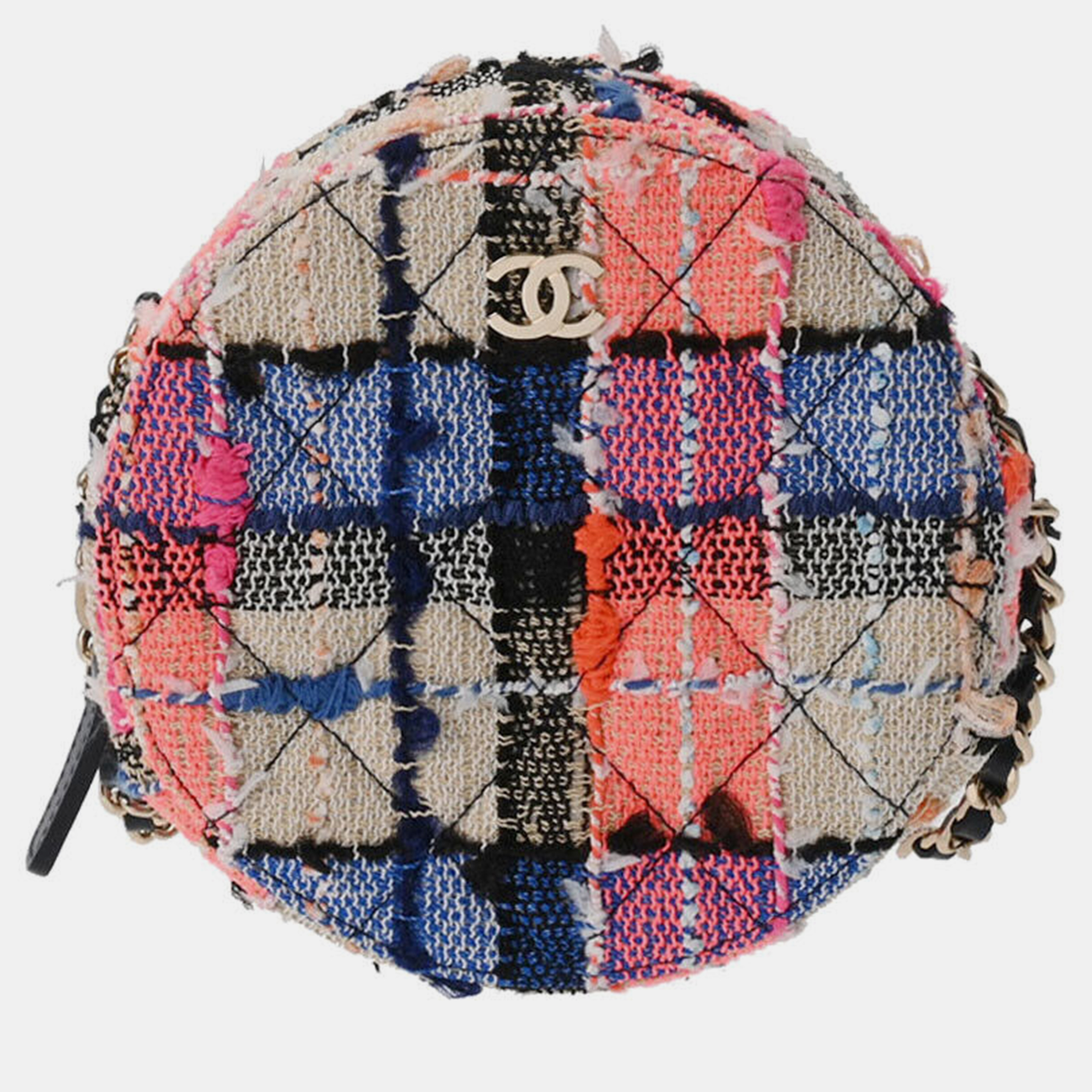 

Chanel Multicolor Tweed Round as Earth Bag