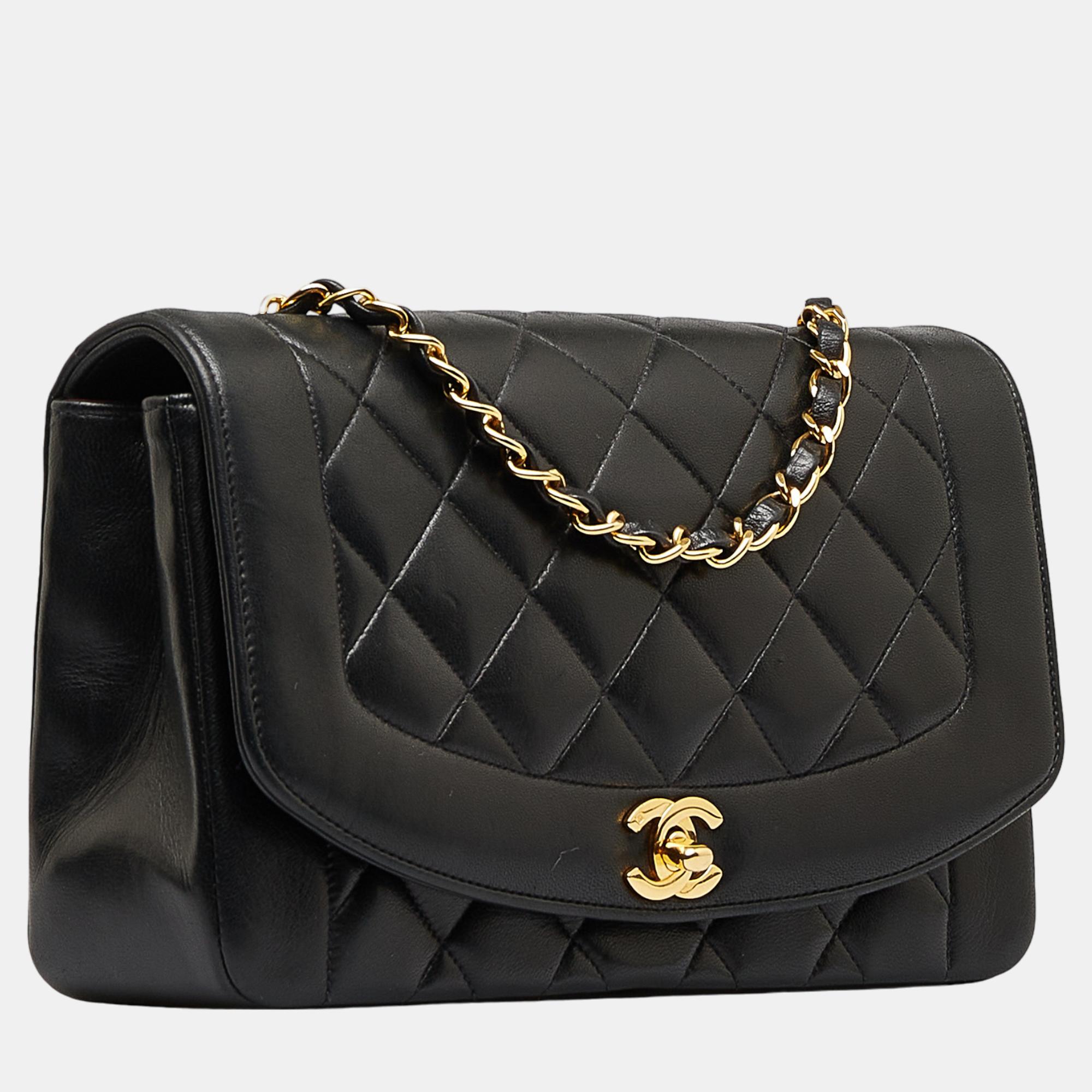 

Chanel Black Medium Diana Flap Bag