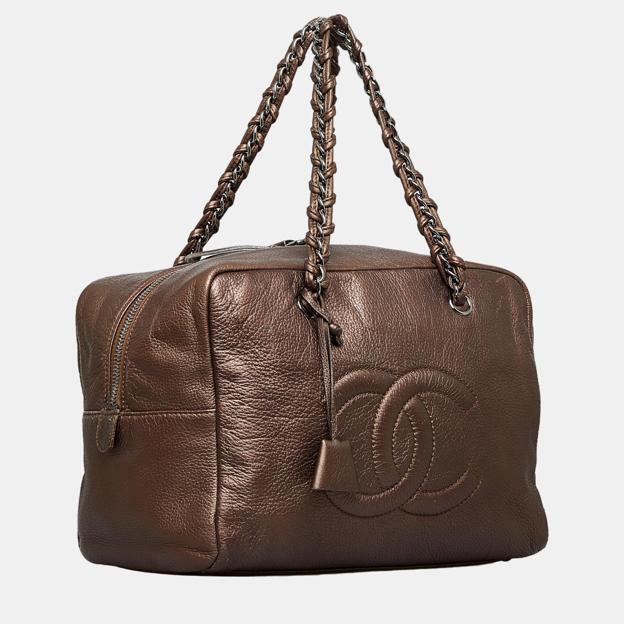 

Chanel Brown CC Chain Shoulder Bag