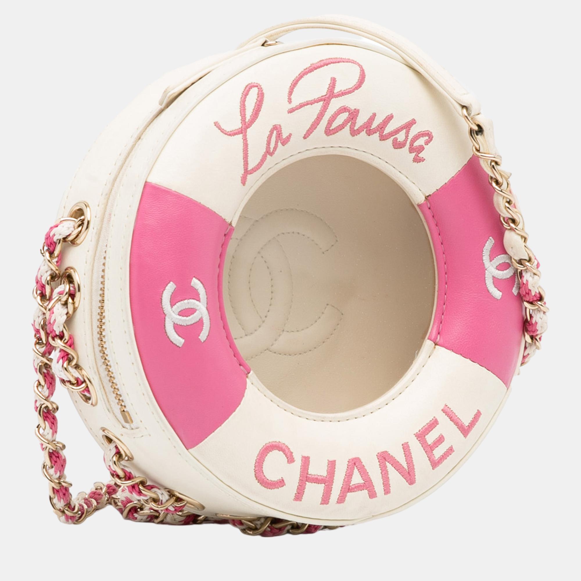 

Chanel Pink/White La Pausa Crossbody Bag