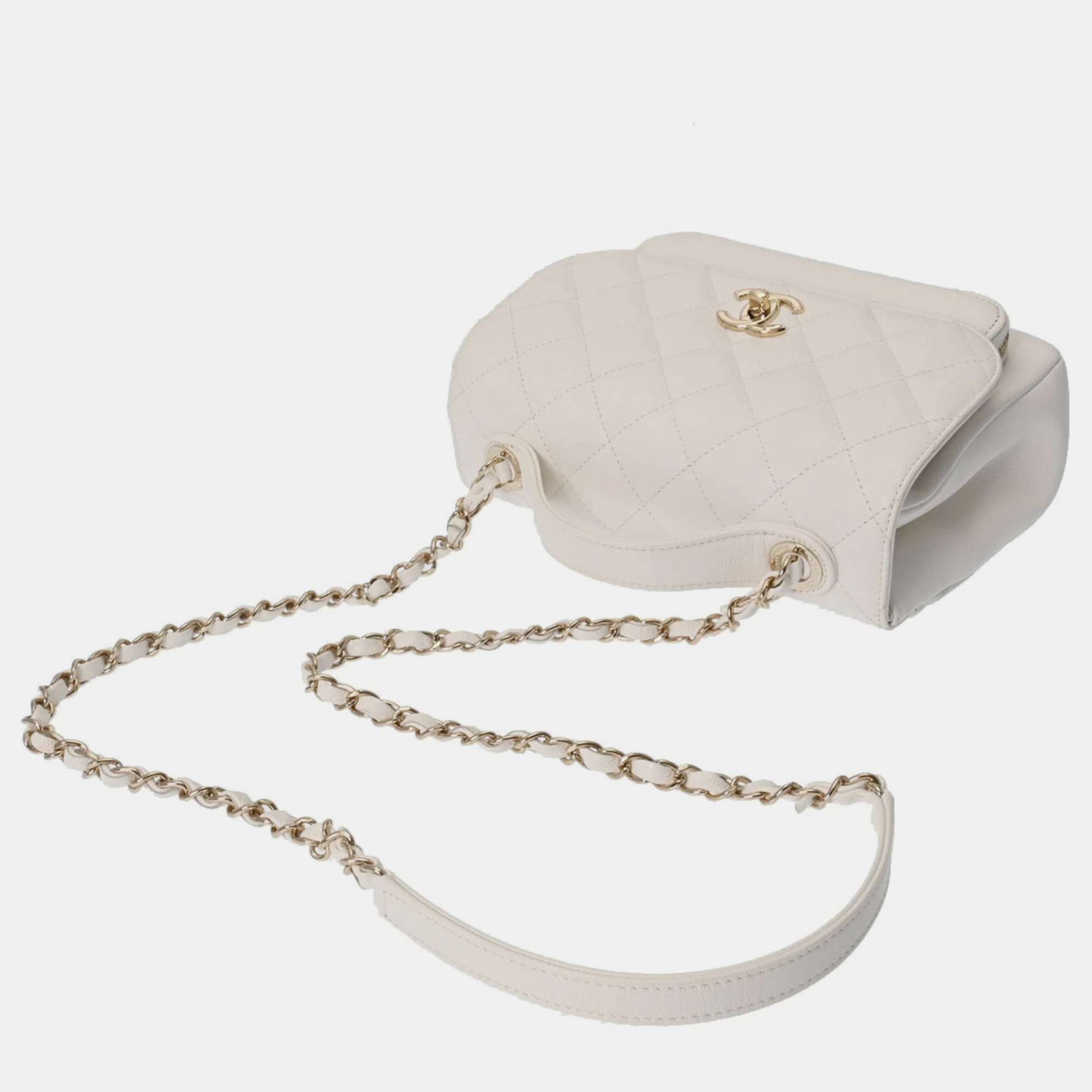 

Chanel White Caviar Leather Medium Business Affinity Bag