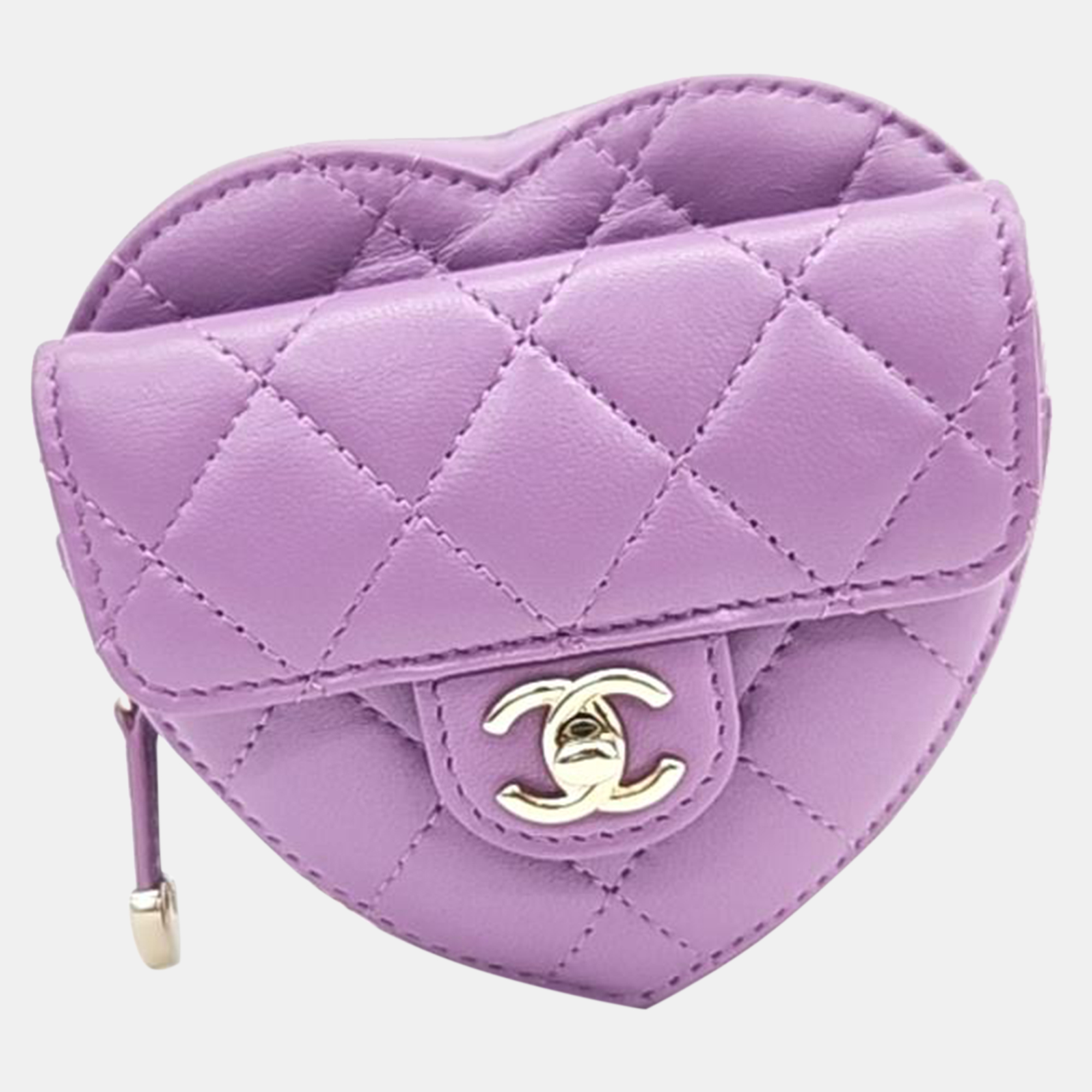 

Chanel Heart Mini Crossbody Bag AP2784, Purple