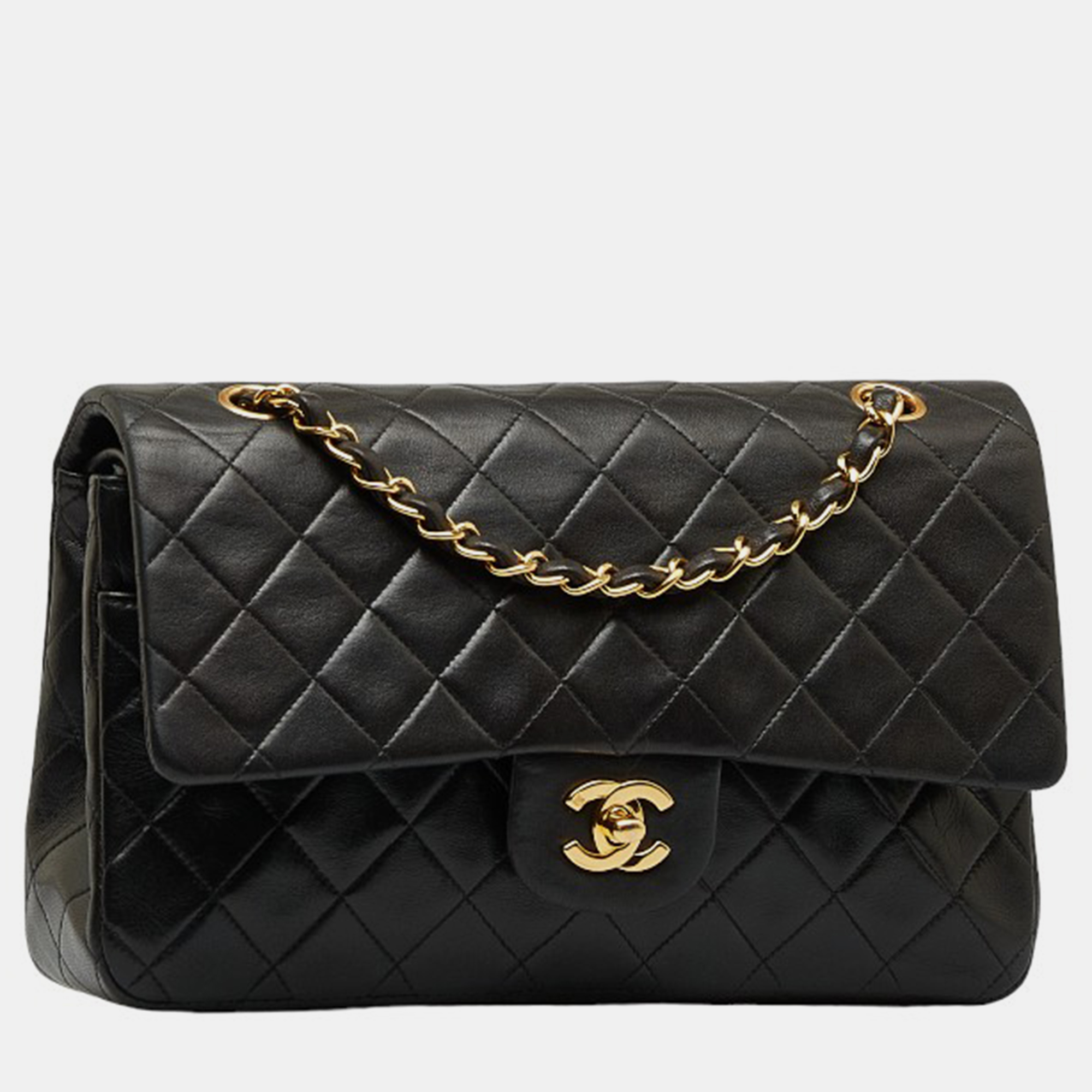 

Chanel Black Leather Medium Classic Double Flap Bag