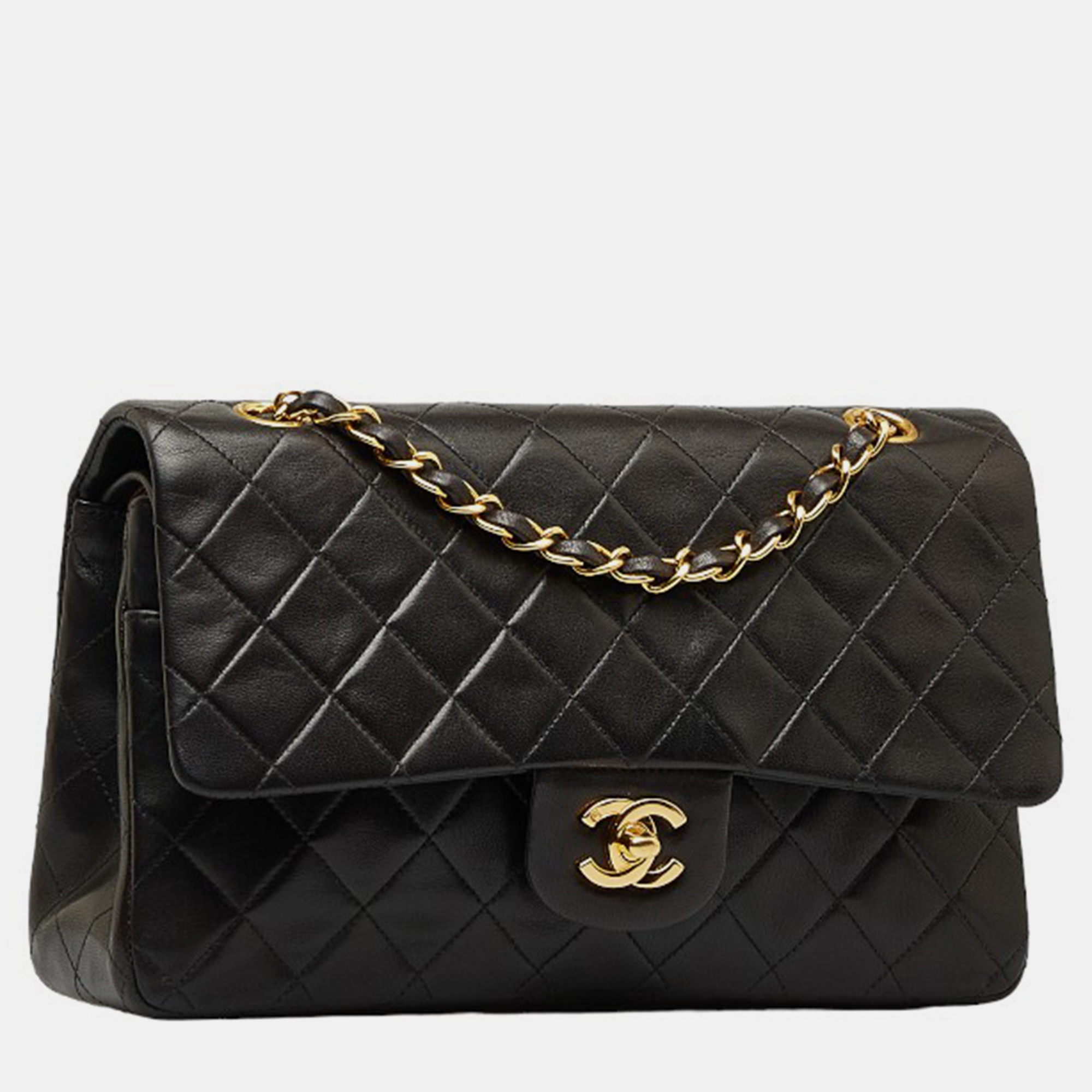 

Chanel Black Leather Medium Classic Double Flap Bag