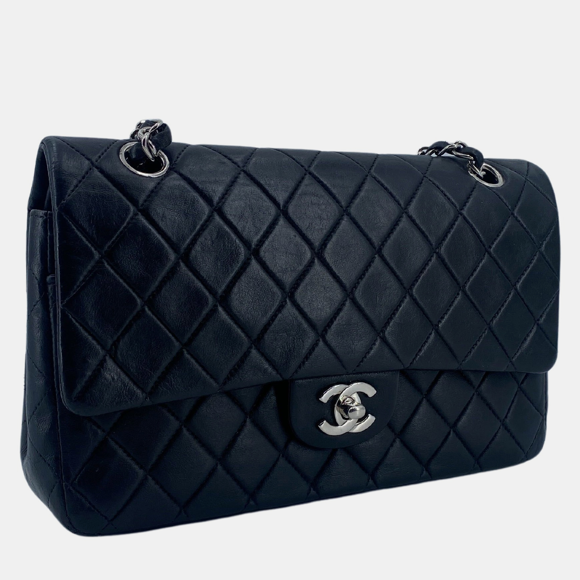 

Chanel Black Leather Classic Double Flap Bag