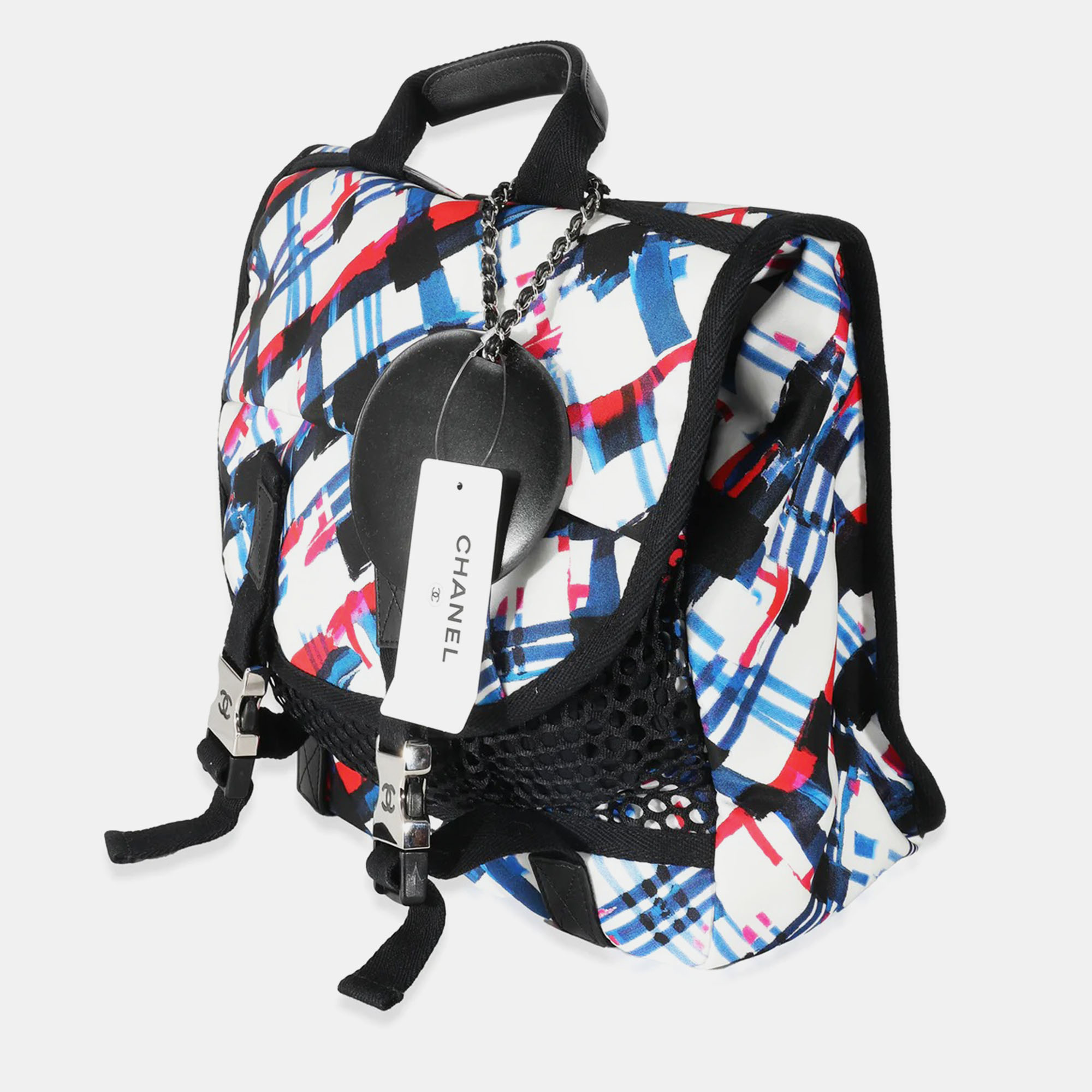 

Chanel Blue White Red Nylon Airlines Backpack